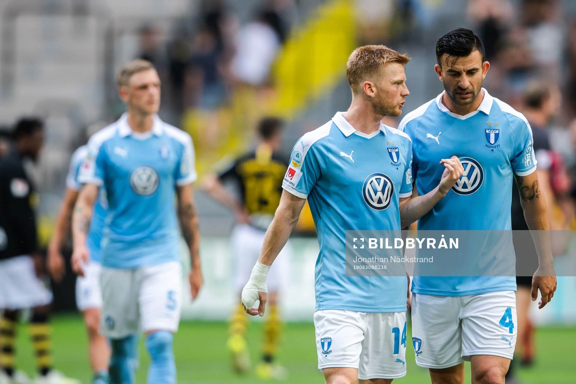 Malmö FFs Sören Rieks och Behrang Safari