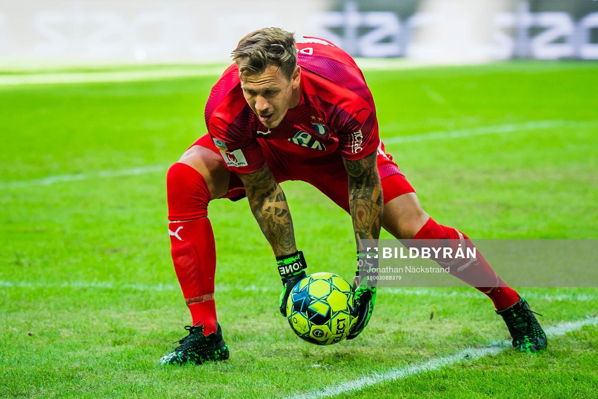 Malmö FFs målvakt Johan Dahlin