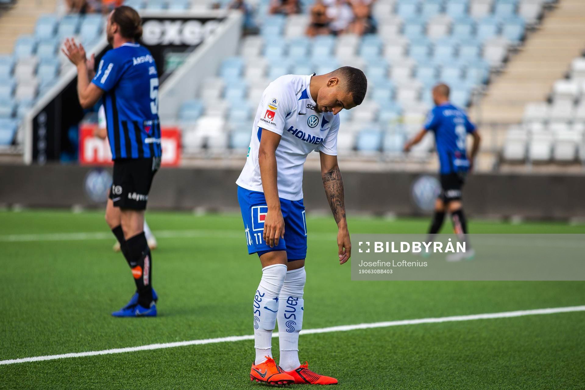 IFK Norrköpings Jordan Larsson deppar