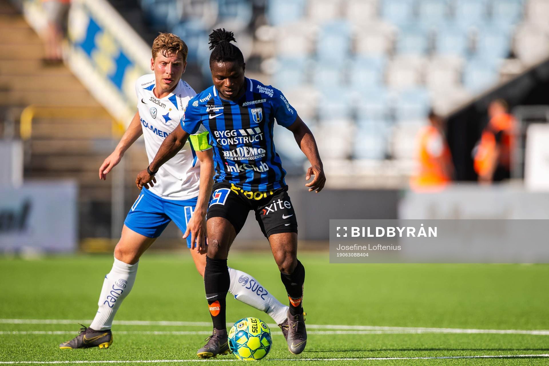 Sirius Henry Offia och IFK Norrköpings Alexander Fransson