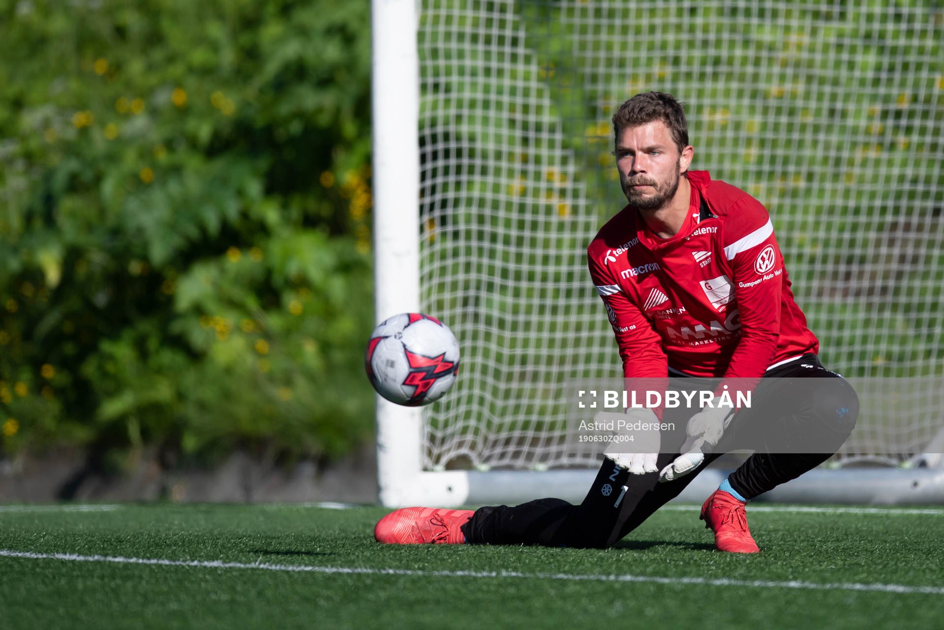 goalkeeper Jonas Deumeland of Start