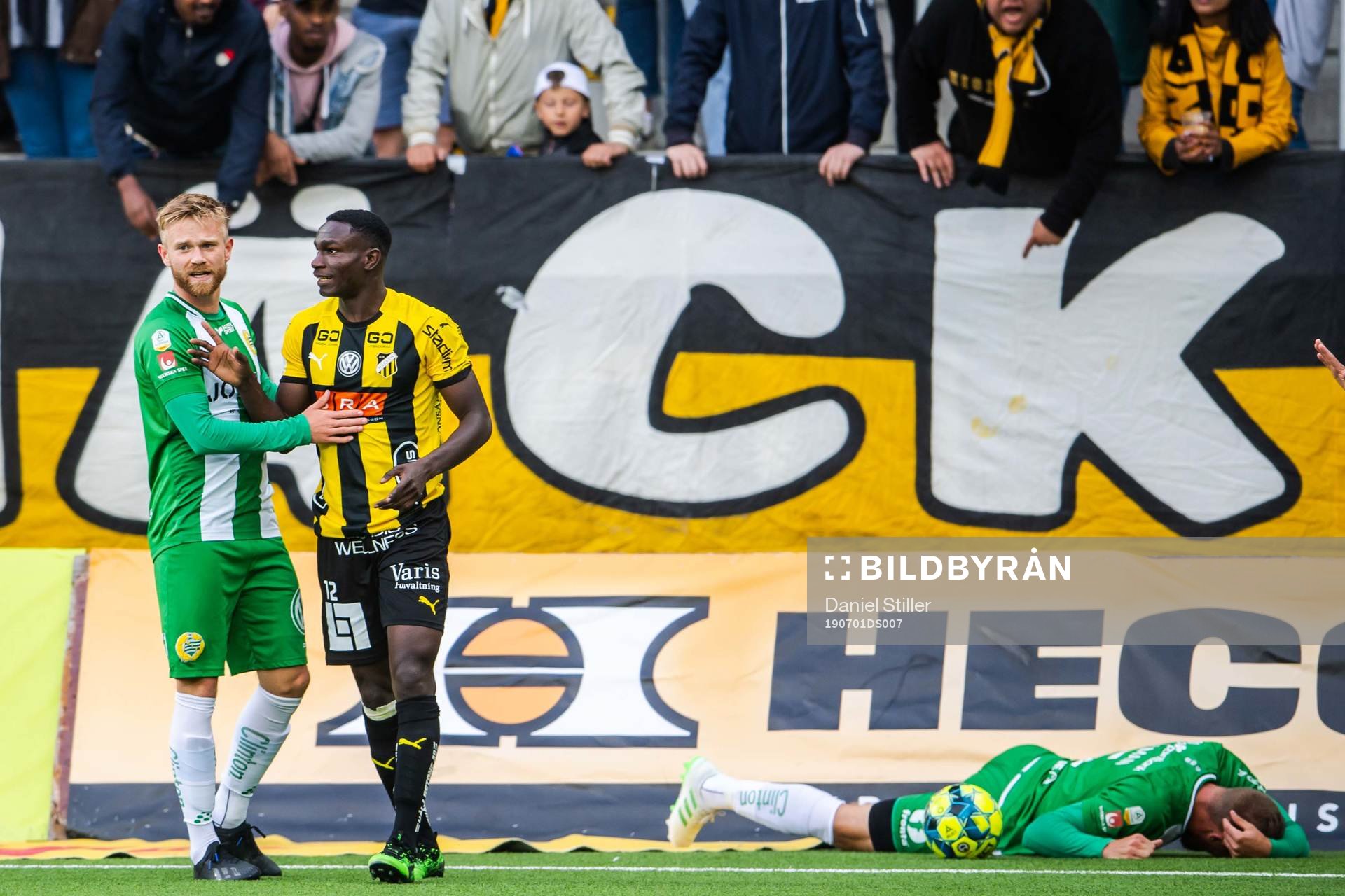 Häckens Godswill Ekpolo reagerar