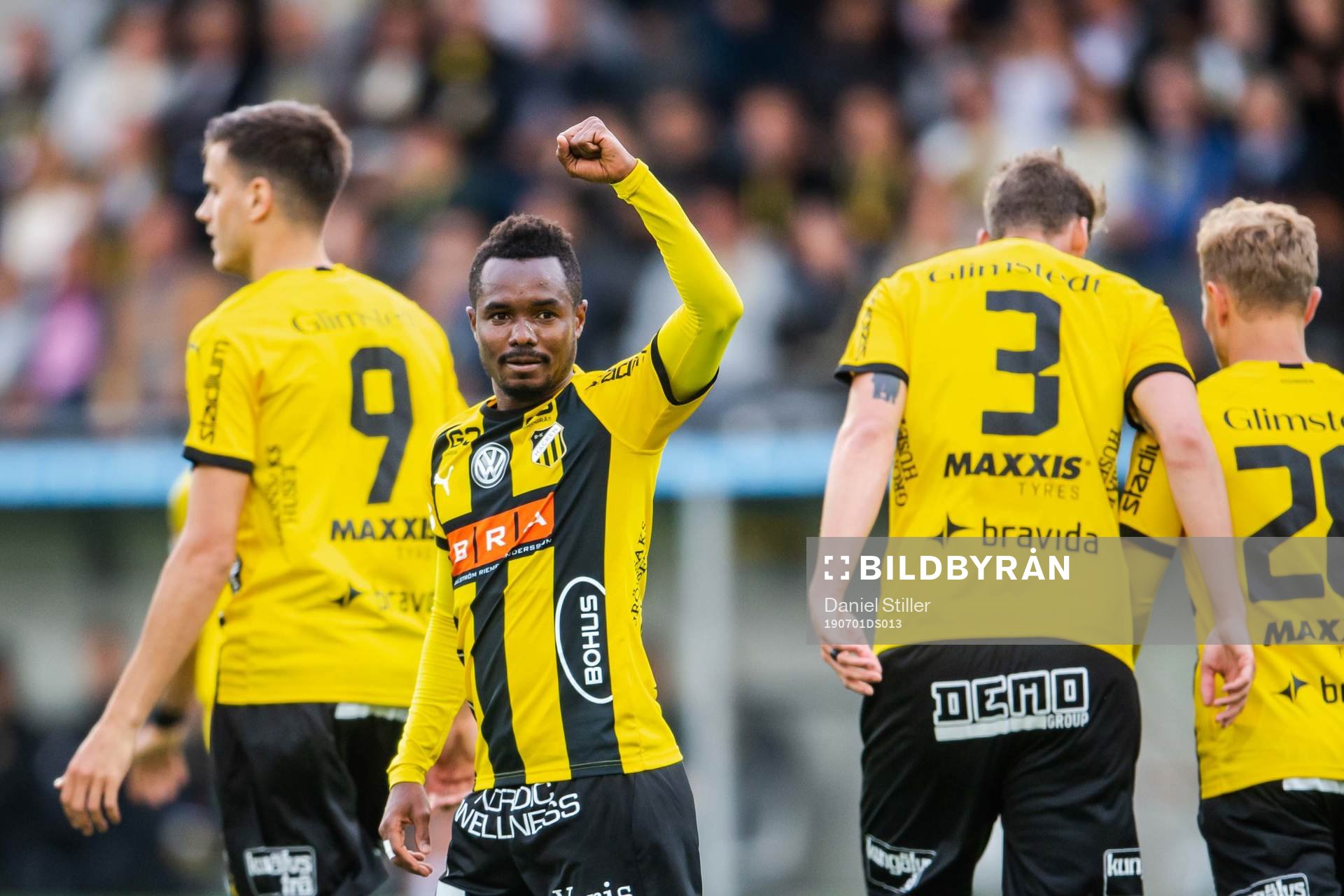 Häckens Nasiru Mohammed jublar