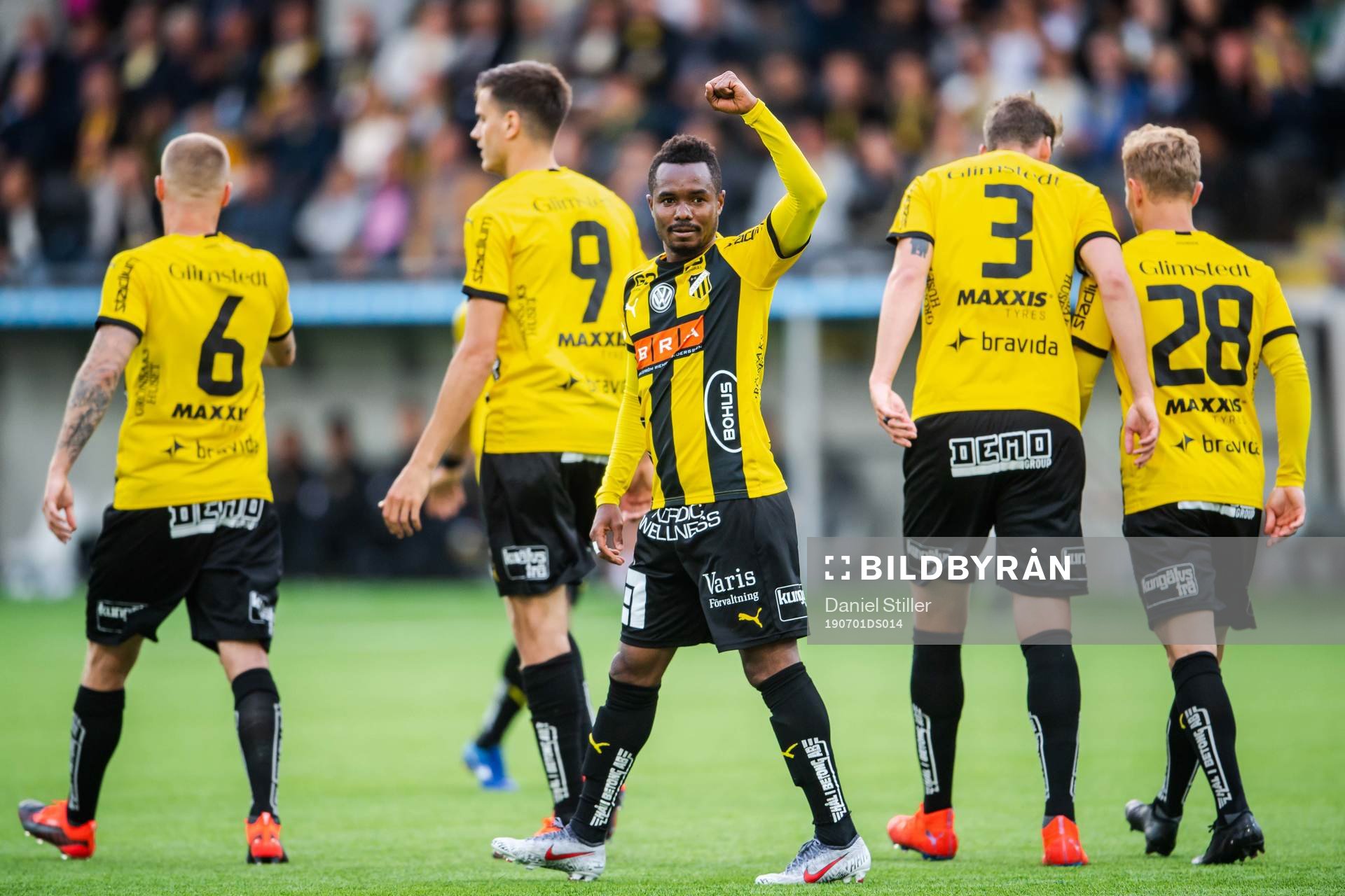 Häckens Nasiru Mohammed jublar