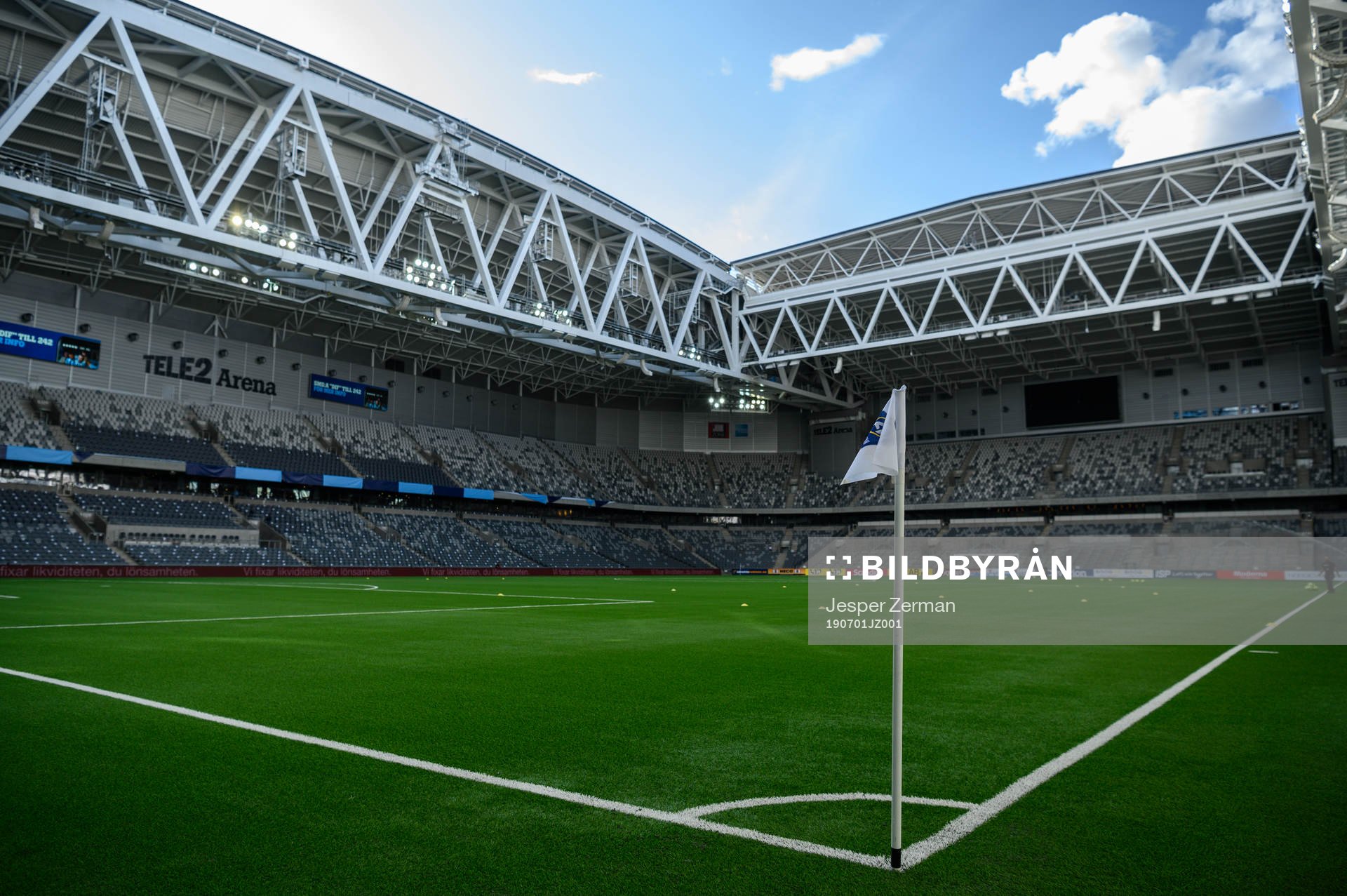 Interiör vy av Tele2 Arena