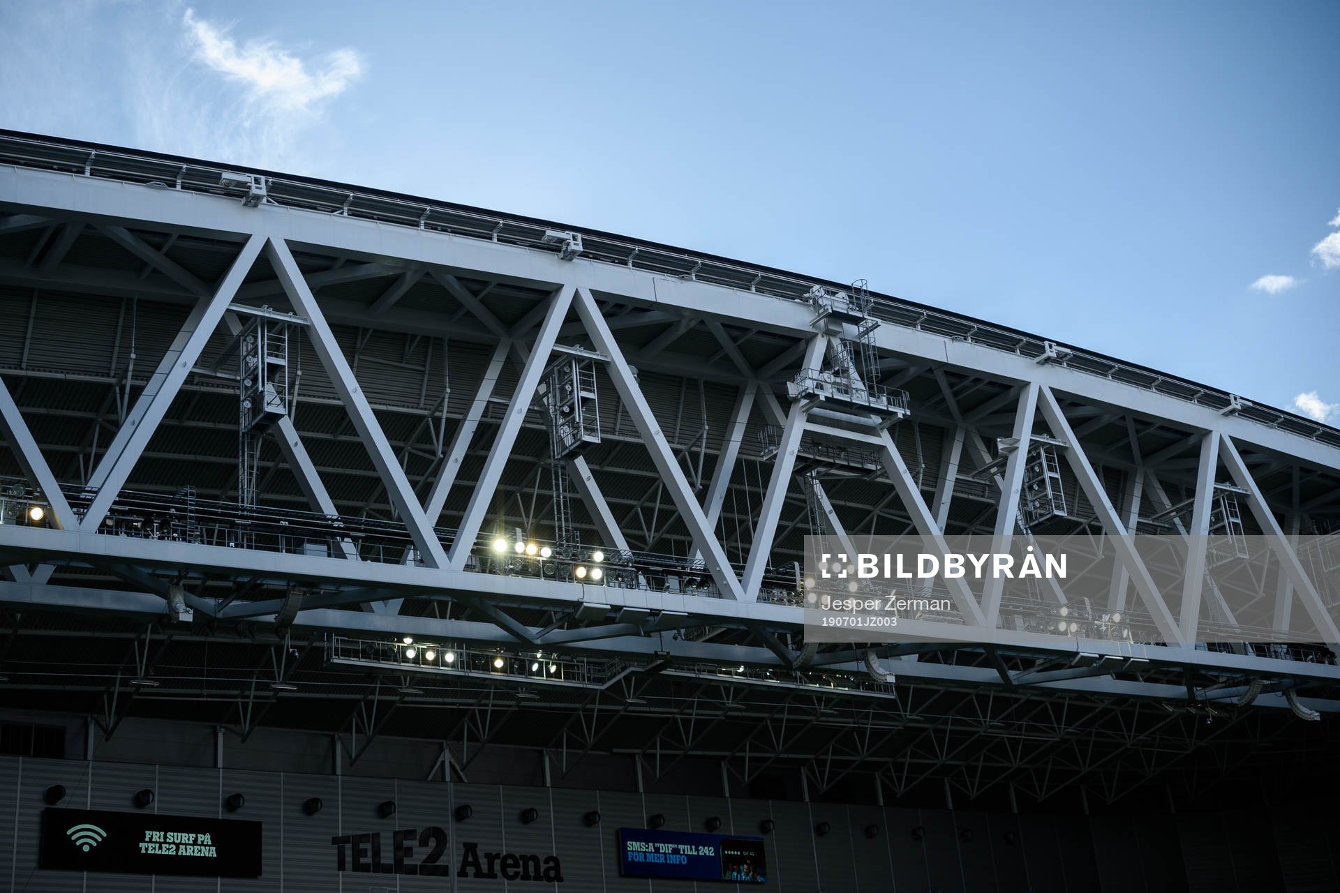 Interiör vy av Tele2 Arena