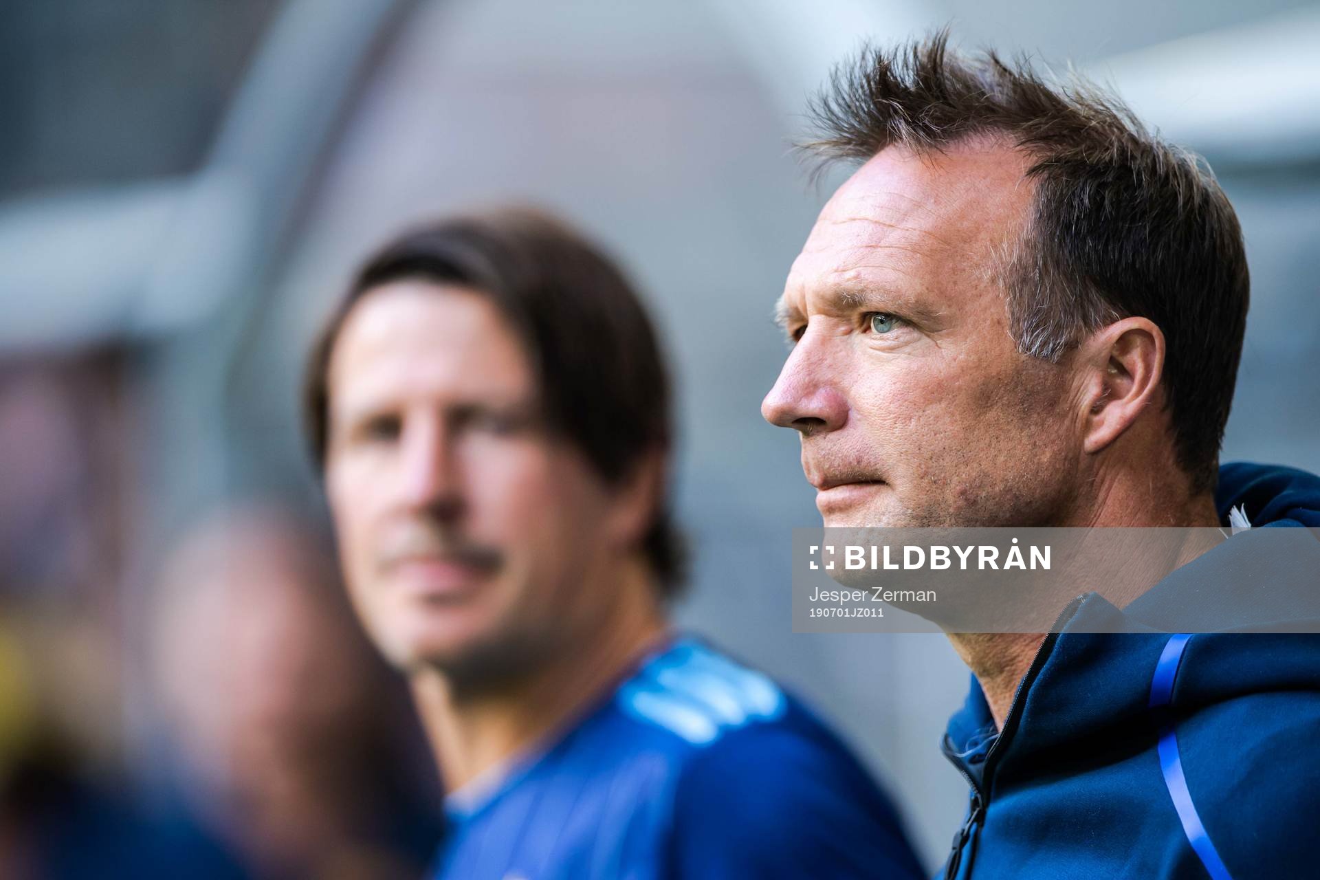 Djurgårdens tränare Thomas Lagerlöf och tränare Kim