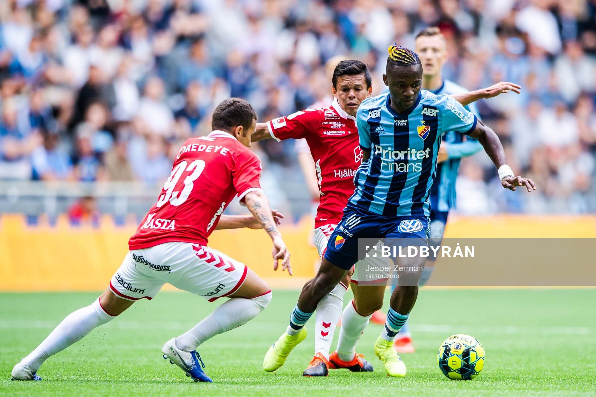 Kalmars Rafael Gimenes Da Silva och Emin Nouri mot