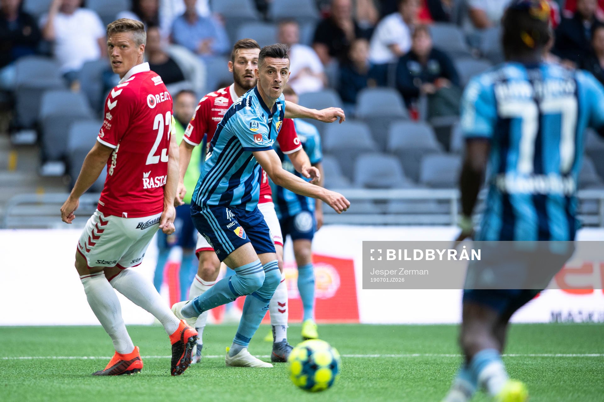 under fotbollsmatchen i Allsvenskan mellan Djurgården och