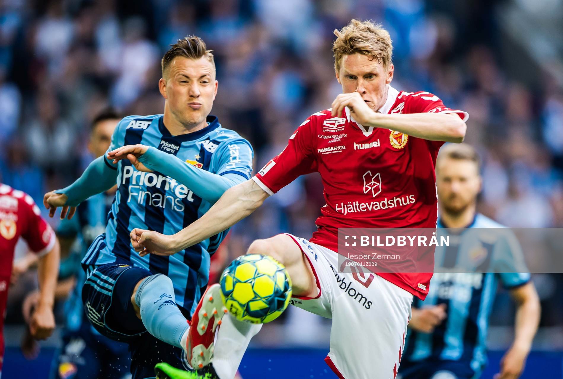 Djurgårdens Fredrik Ulvestad och Kalmars Rasmus Elm