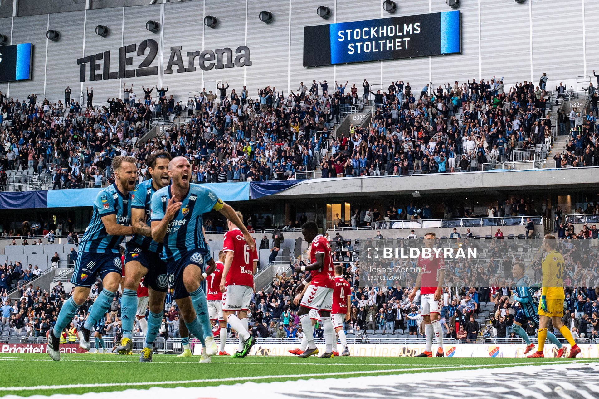 Djurgårdens Marcus Danielson jublar