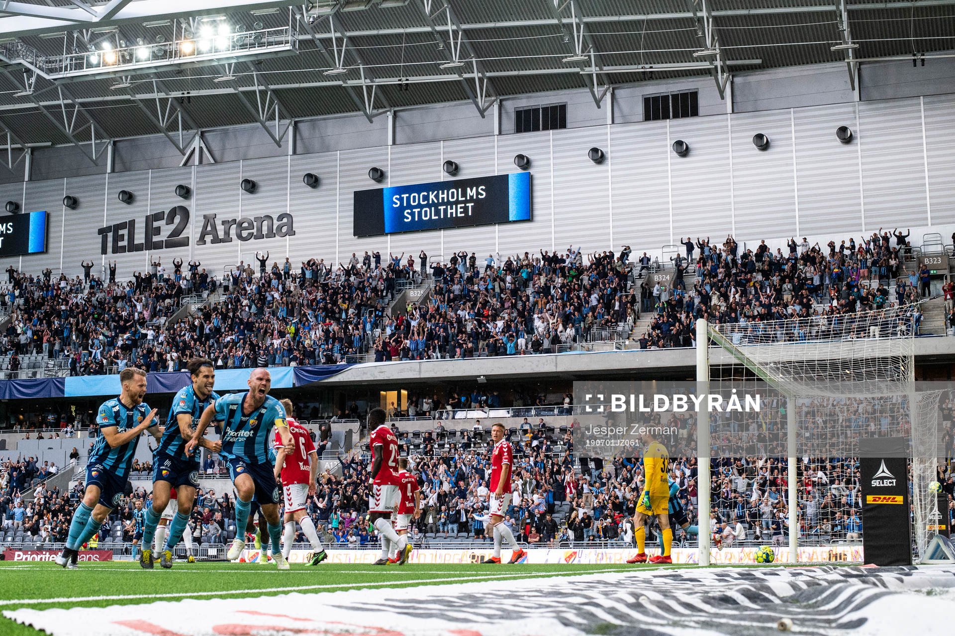 Djurgårdens Marcus Danielson jublar