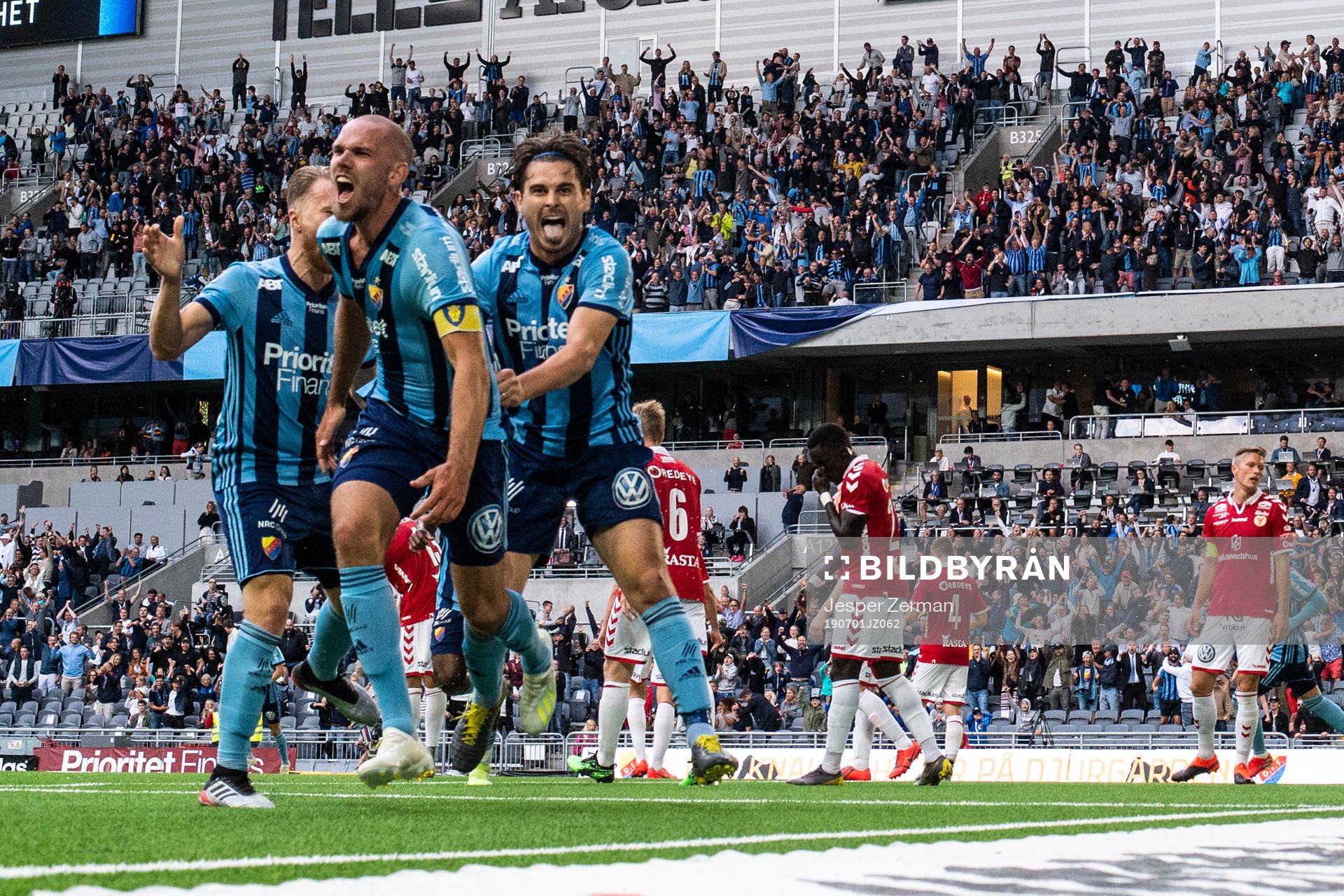 Djurgårdens Marcus Danielson jublar