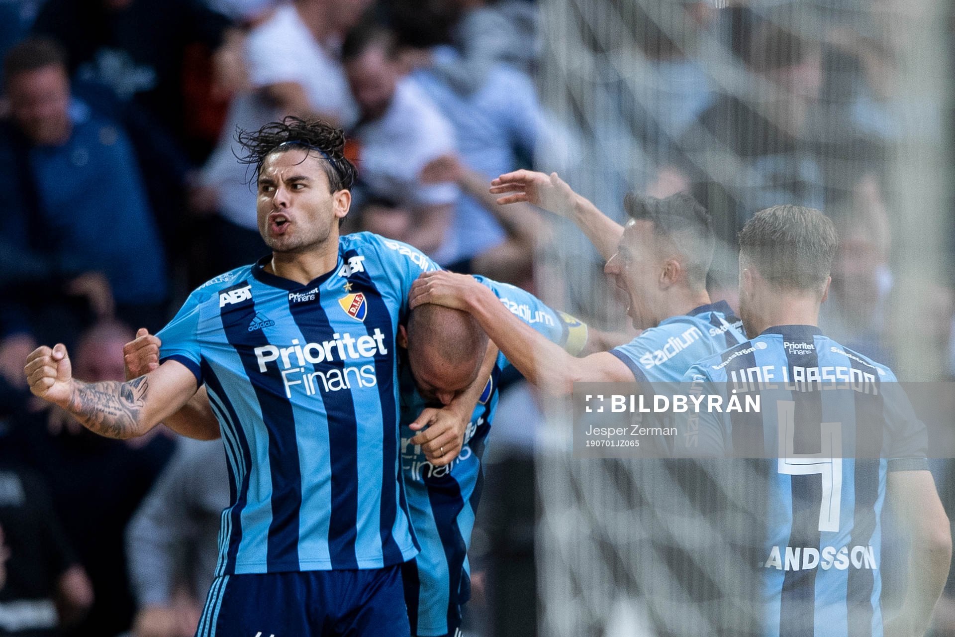 Djurgårdens Astrit Ajdarevic jublar