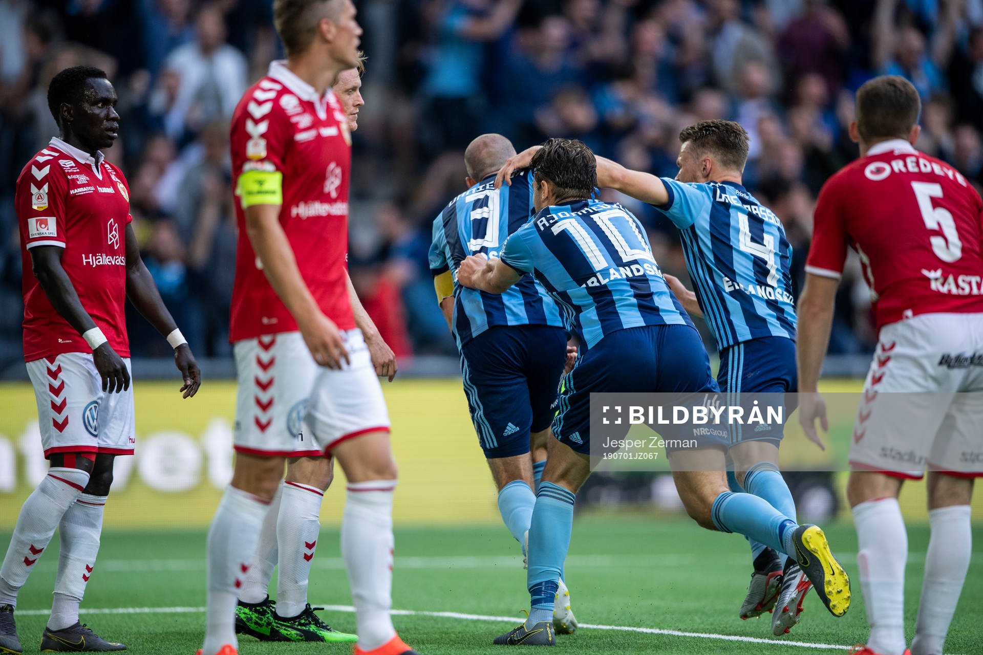 Djurgårdens Marcus Danielson jublar