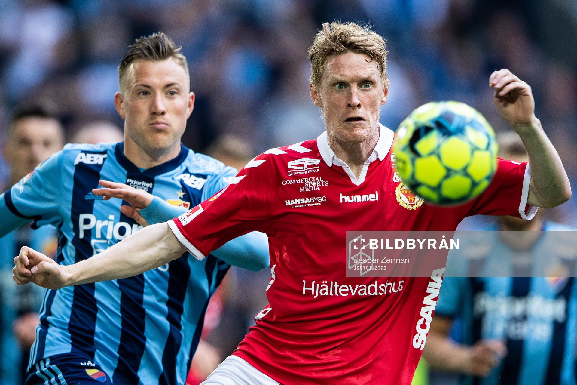 Djurgårdens Fredrik Ulvestad och Kalmars Rasmus Elm