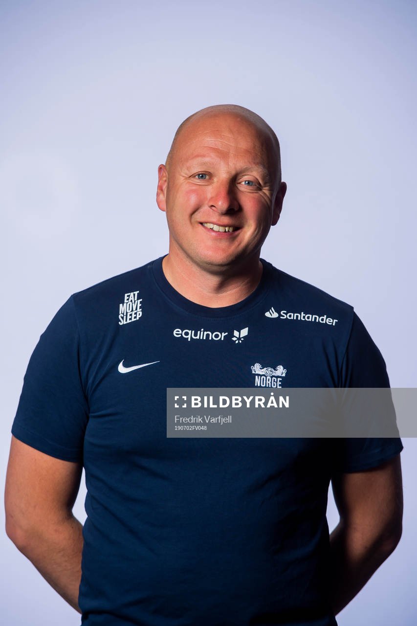 Nils Lexerød, head coach of Norway J19, poses for a