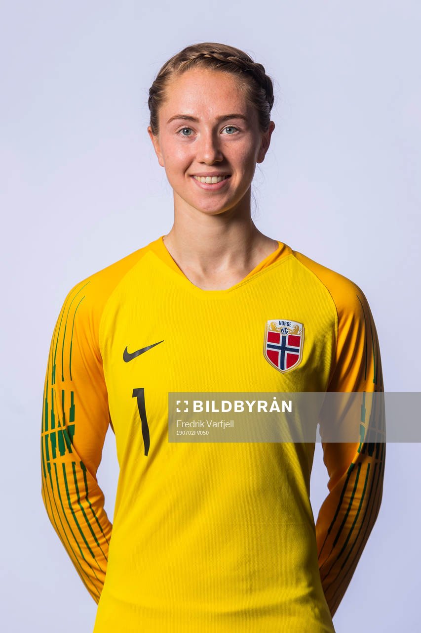 Goalkeeper Karen Oline Sneve of Norway poses for a portrait