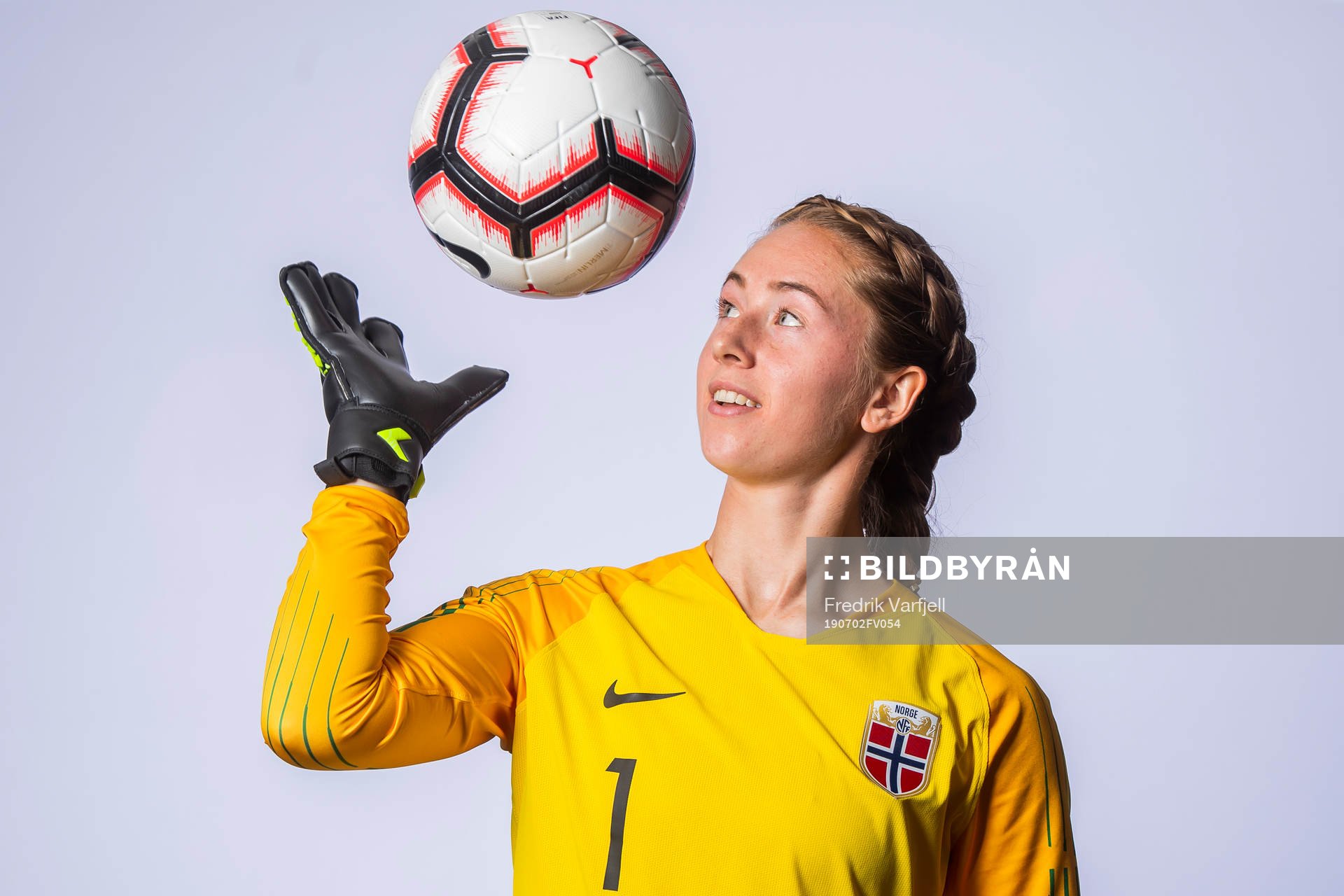 Goalkeeper Karen Oline Sneve of Norway poses for a portrait