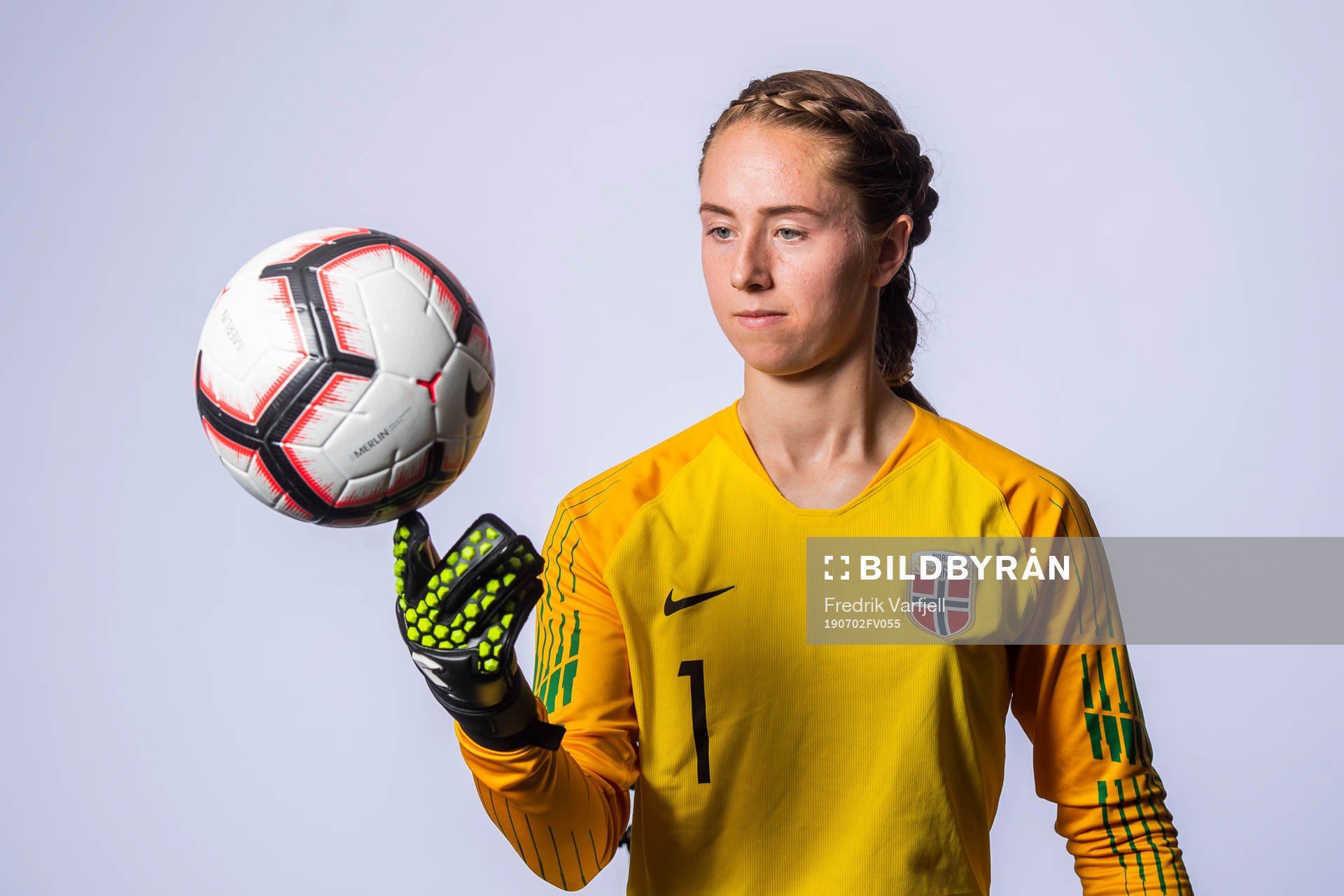 Goalkeeper Karen Oline Sneve of Norway poses for a portrait
