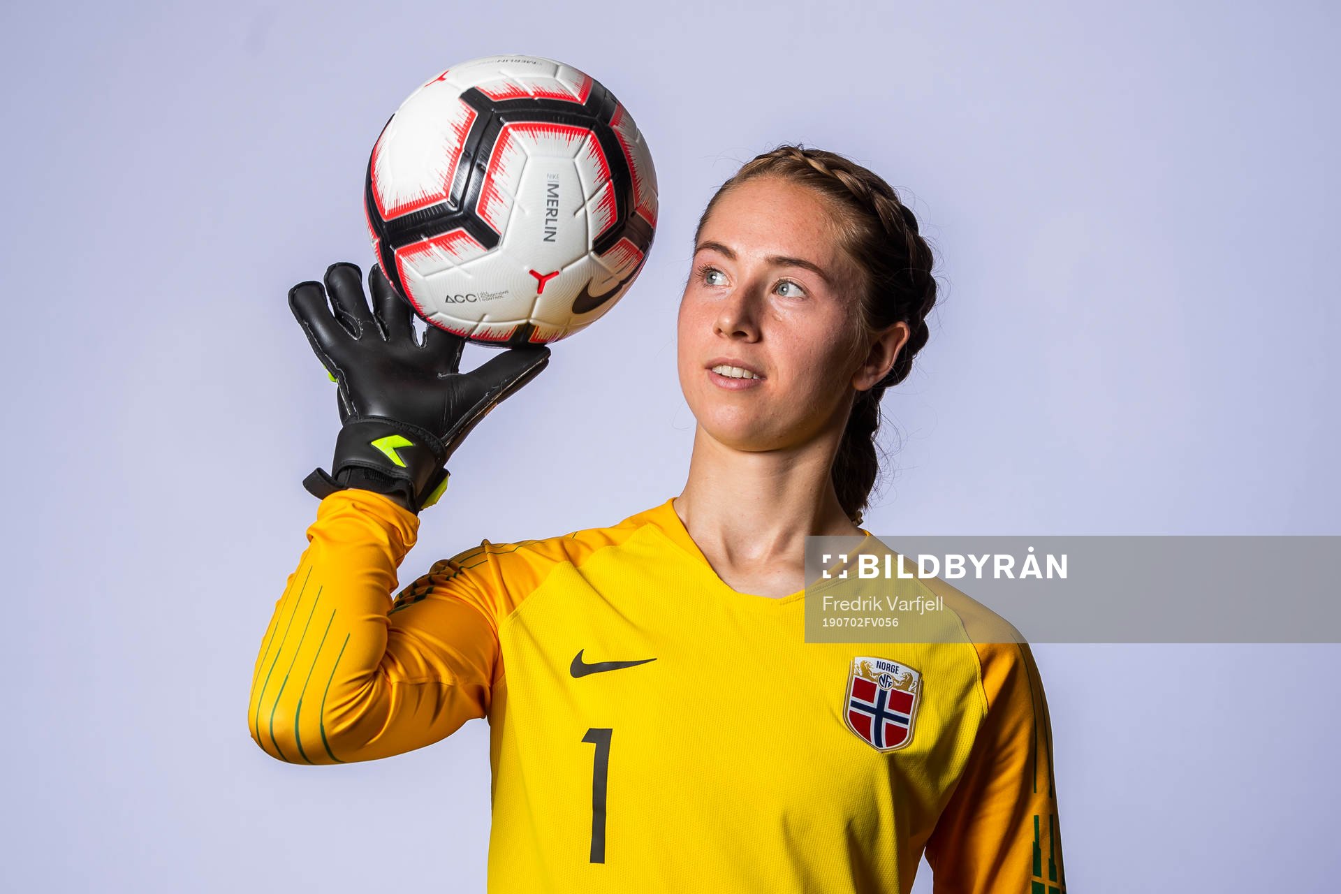 Goalkeeper Karen Oline Sneve of Norway poses for a portrait