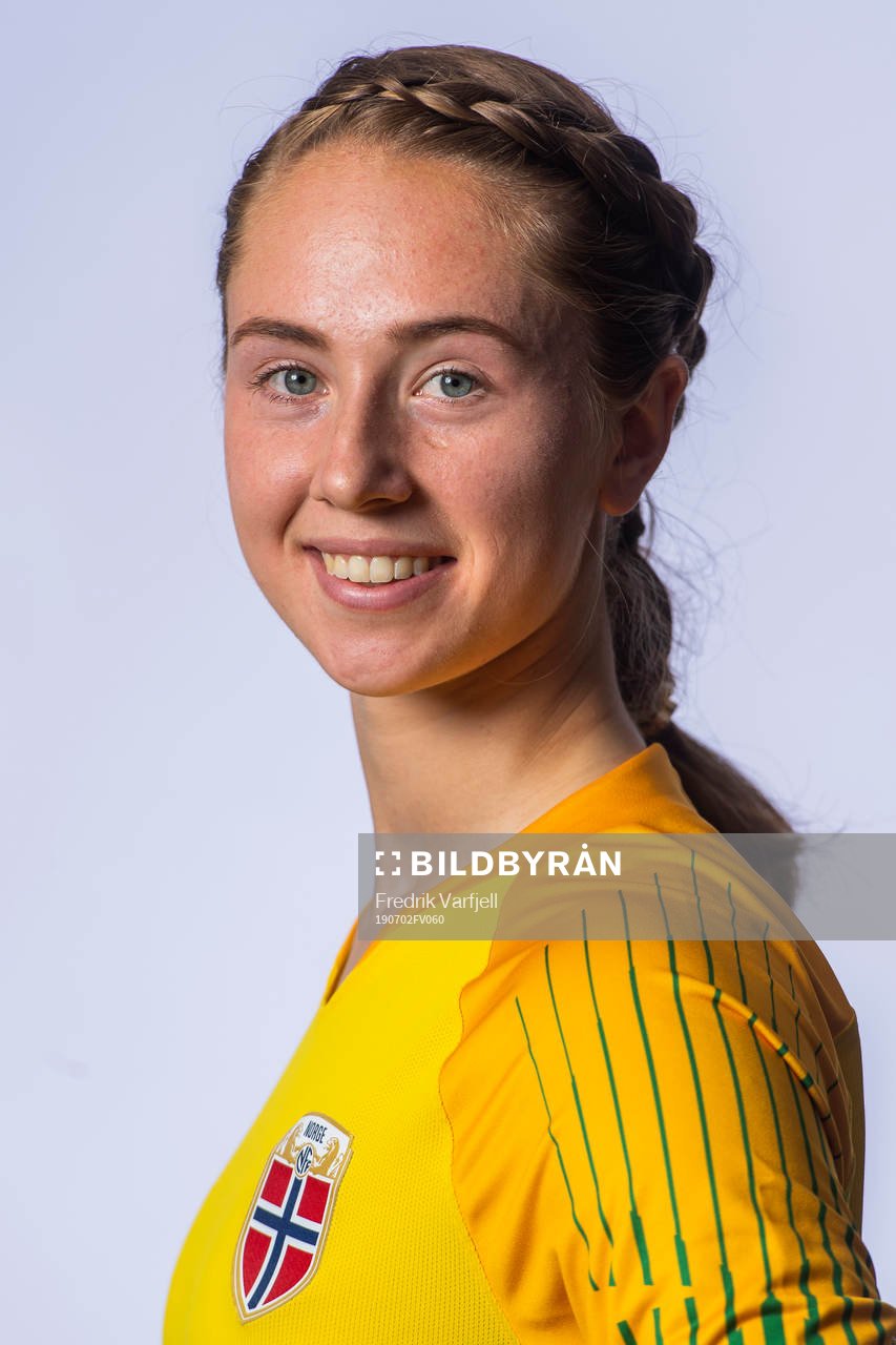Goalkeeper Karen Oline Sneve of Norway poses for a portrait