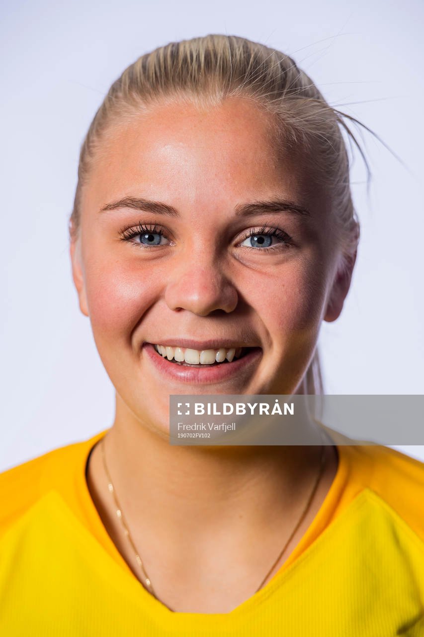 Goalkeeper Hanne Larsen of Norway poses for a portrait
