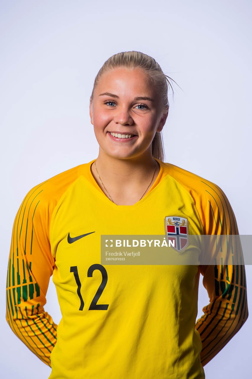 Goalkeeper Hanne Larsen of Norway poses for a portrait