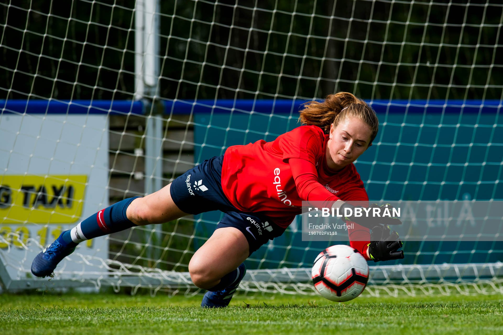 Goalkeeper Karen Oline Sneve of Norway