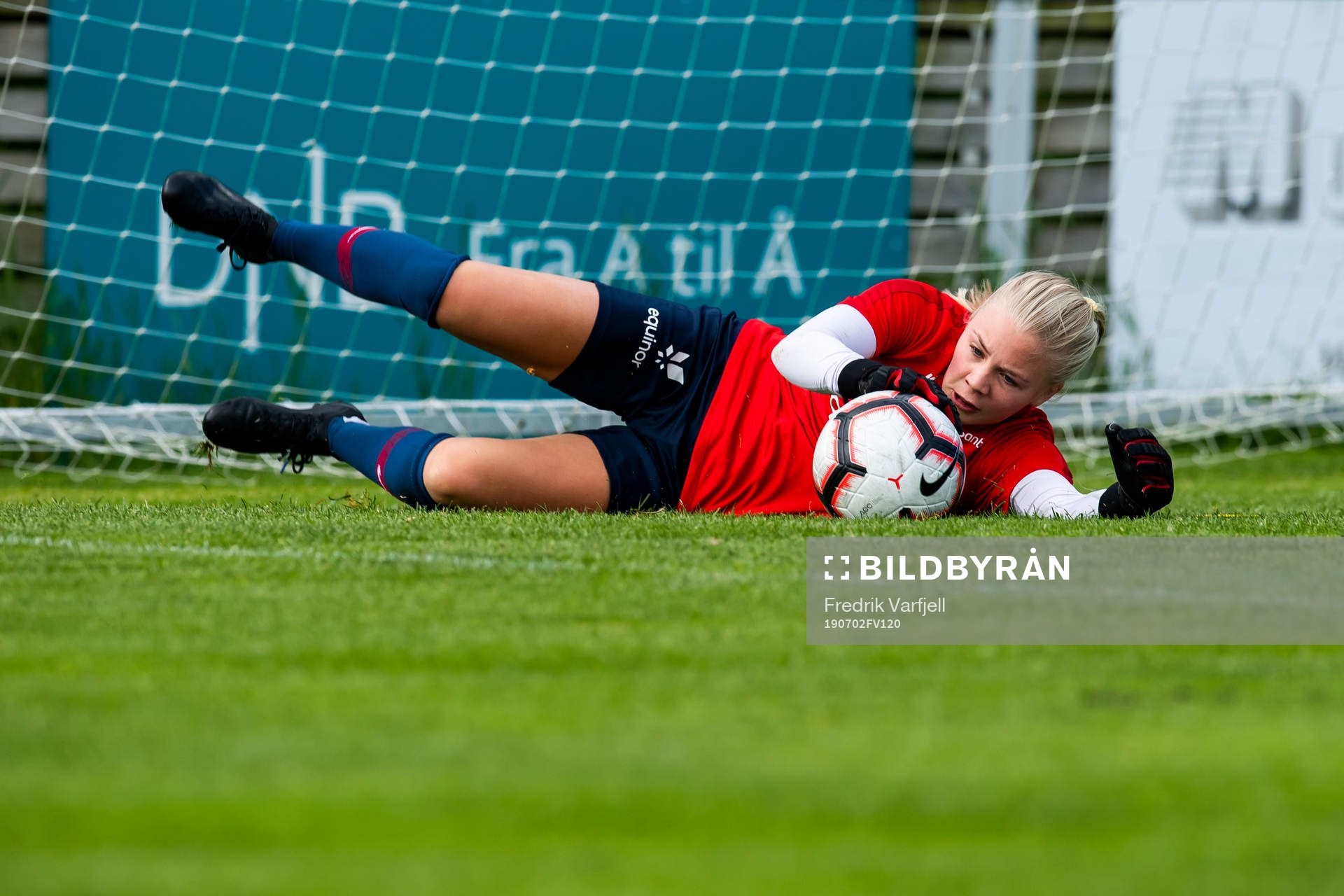 Goalkeeper Hanne Larsen of Norway