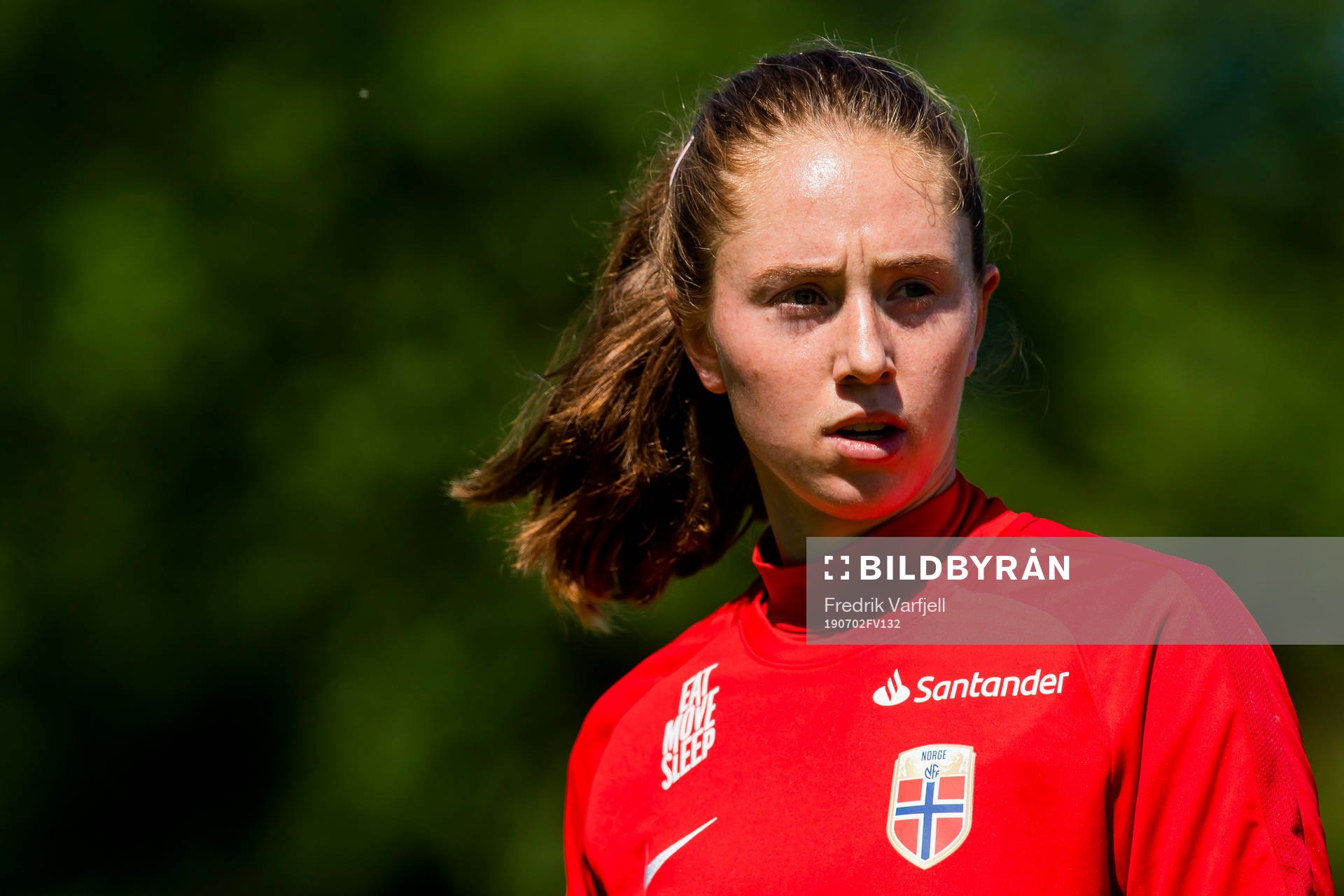 Goalkeeper Karen Oline Sneve of Norway