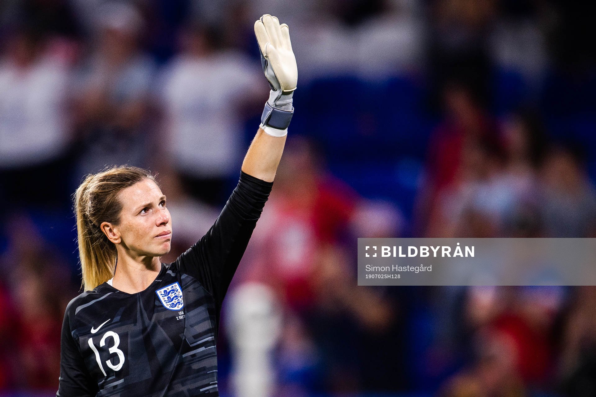 Goalkeeper Carly Telford of England
