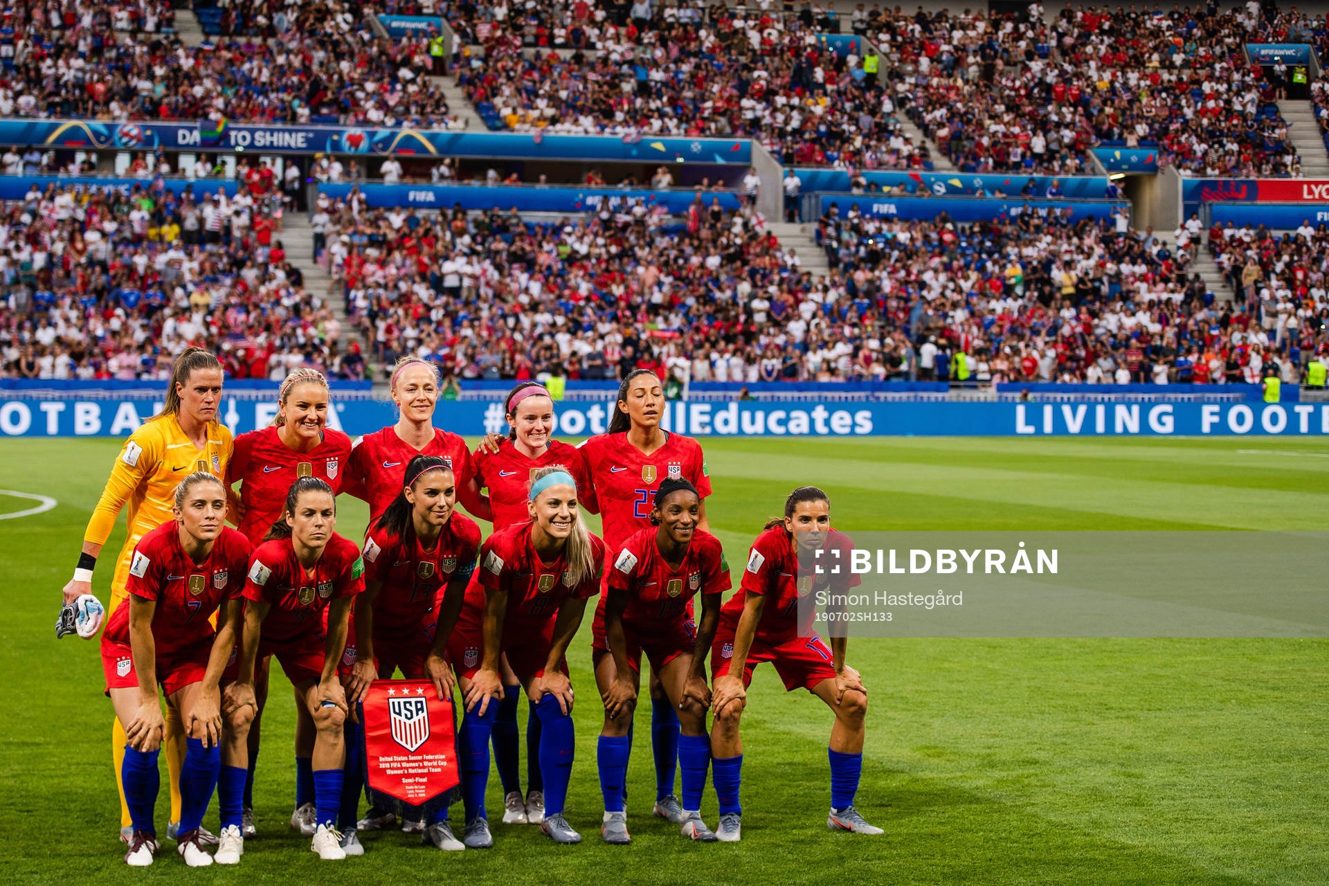 Lineup of USA