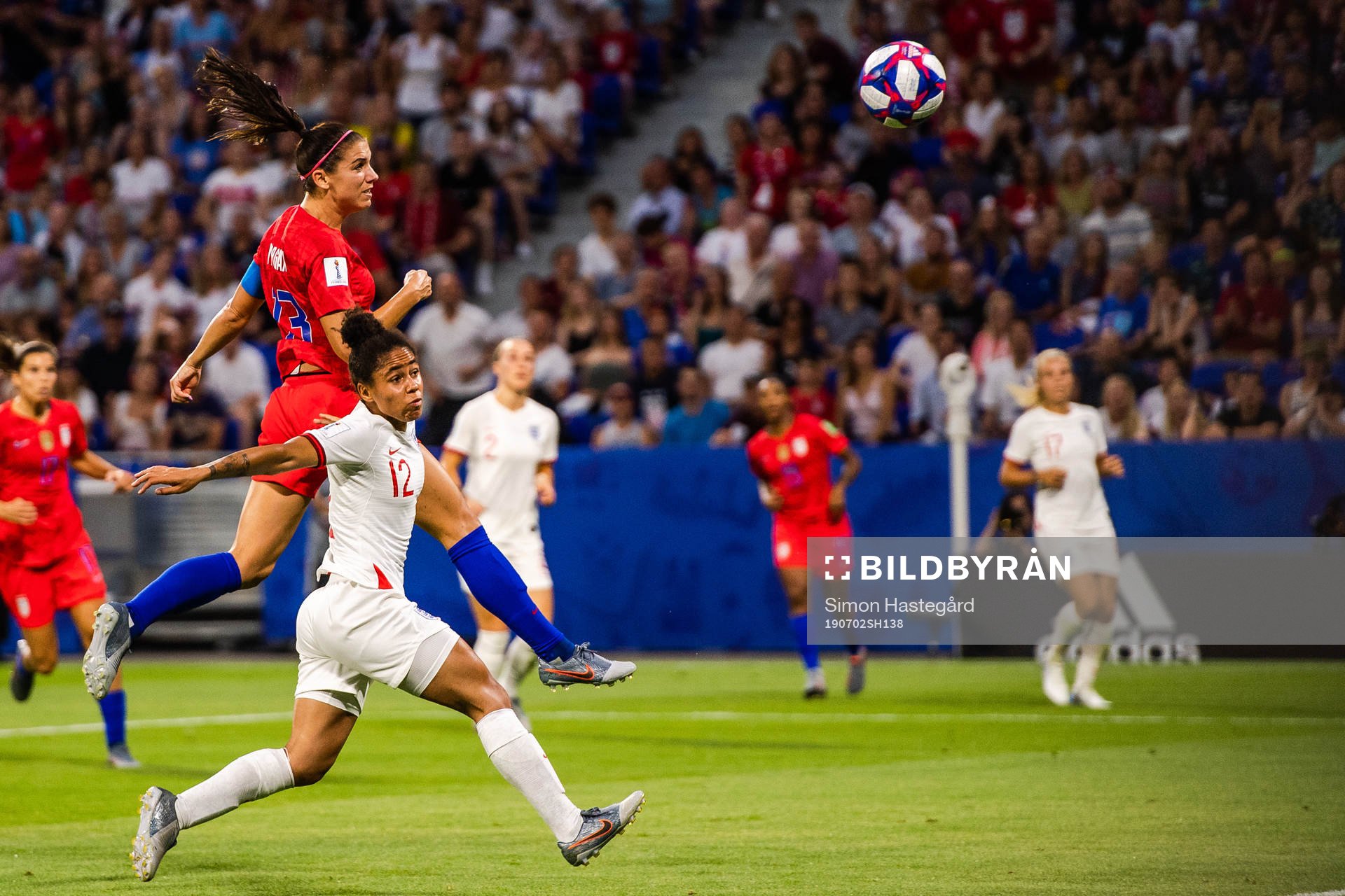 Alex Morgan of USA scores the 1-2 goal