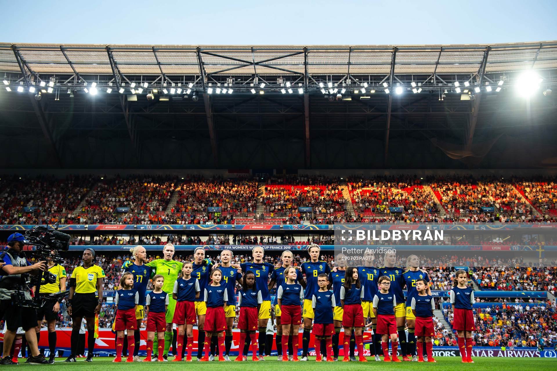 Sofia Jakobsson, Stina Blackstenius, goalkeeper Hedvig