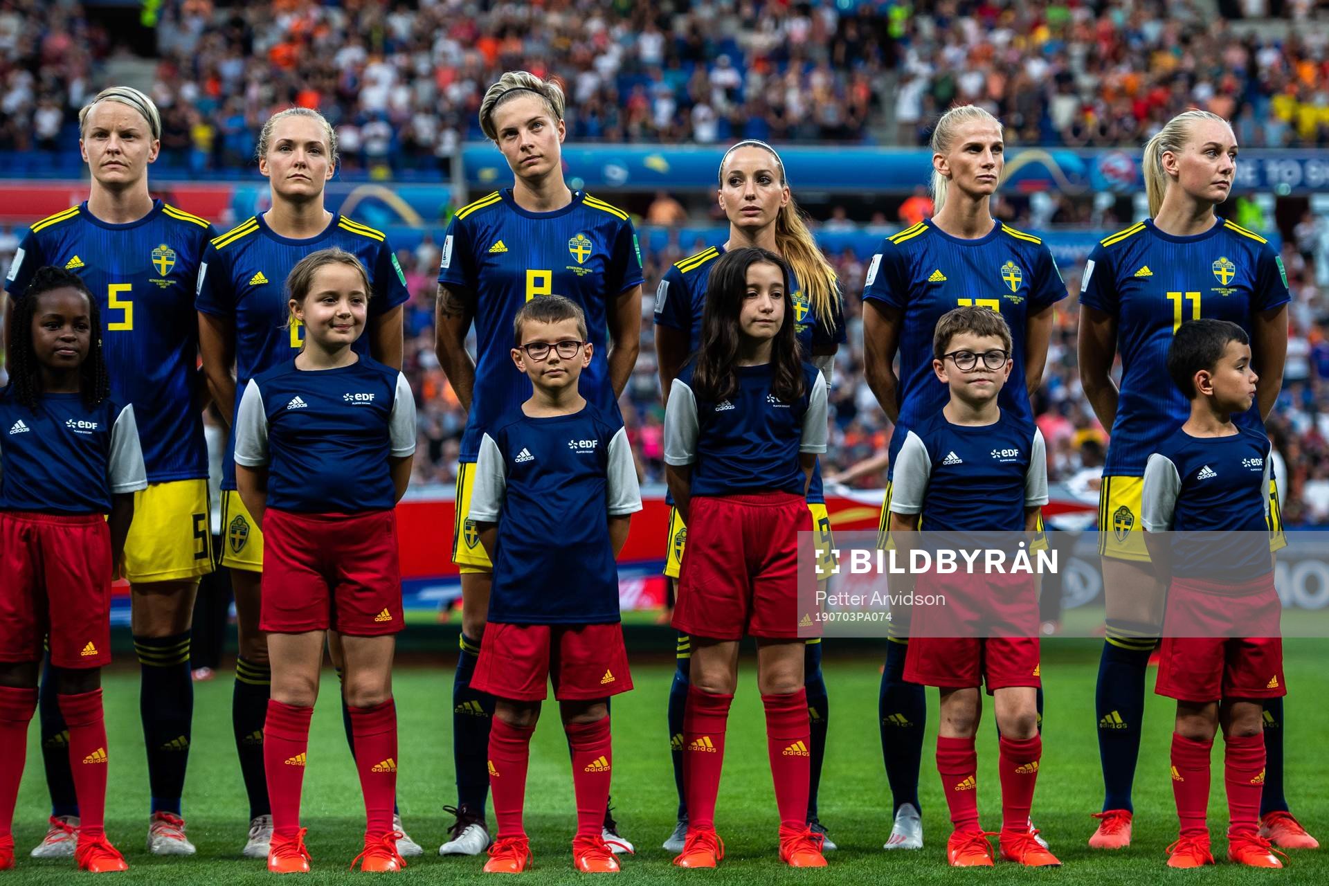 Nilla Fischer, Lina Hurtig, Kosovare Asllani, Sofia