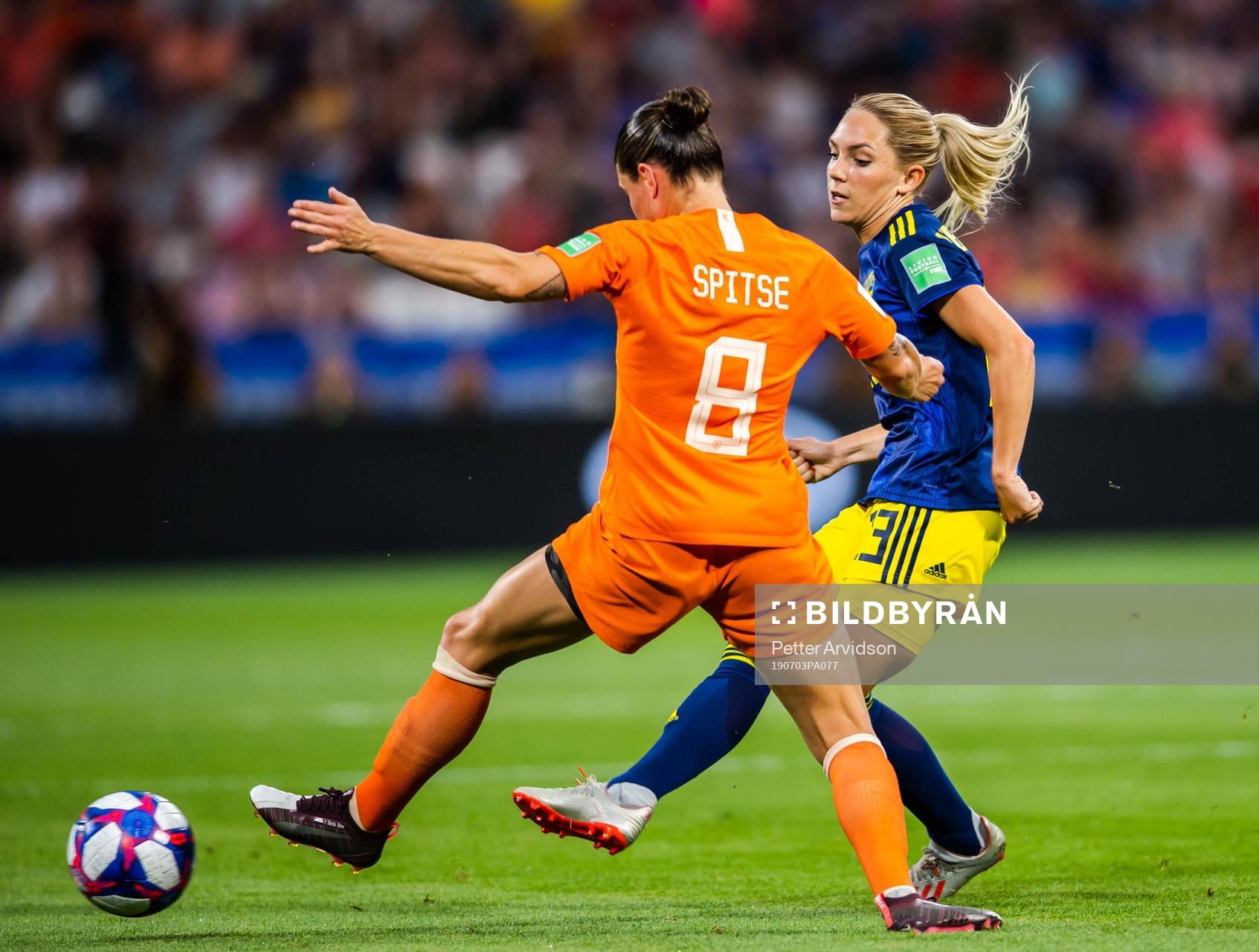 Olivia Schough of Sweden and Sherida Spitse of Netherlands