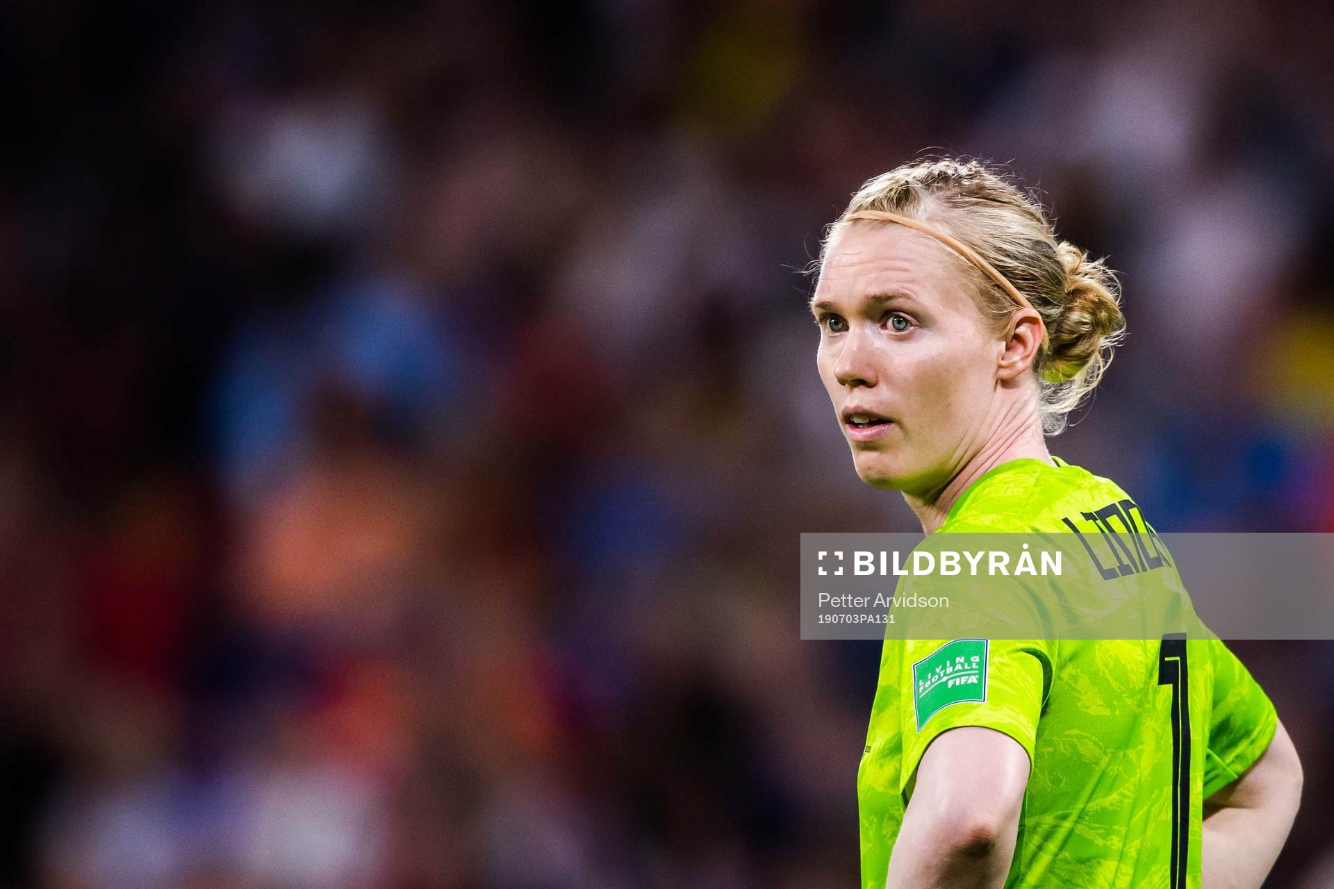 Goalkeeper Hedvig Lindahl of Sweden
