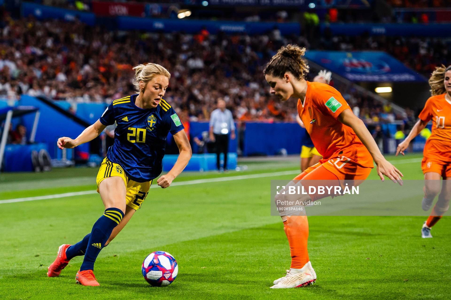 Mimmi Larsson of Sweden and Dominique Johanna Anna P.