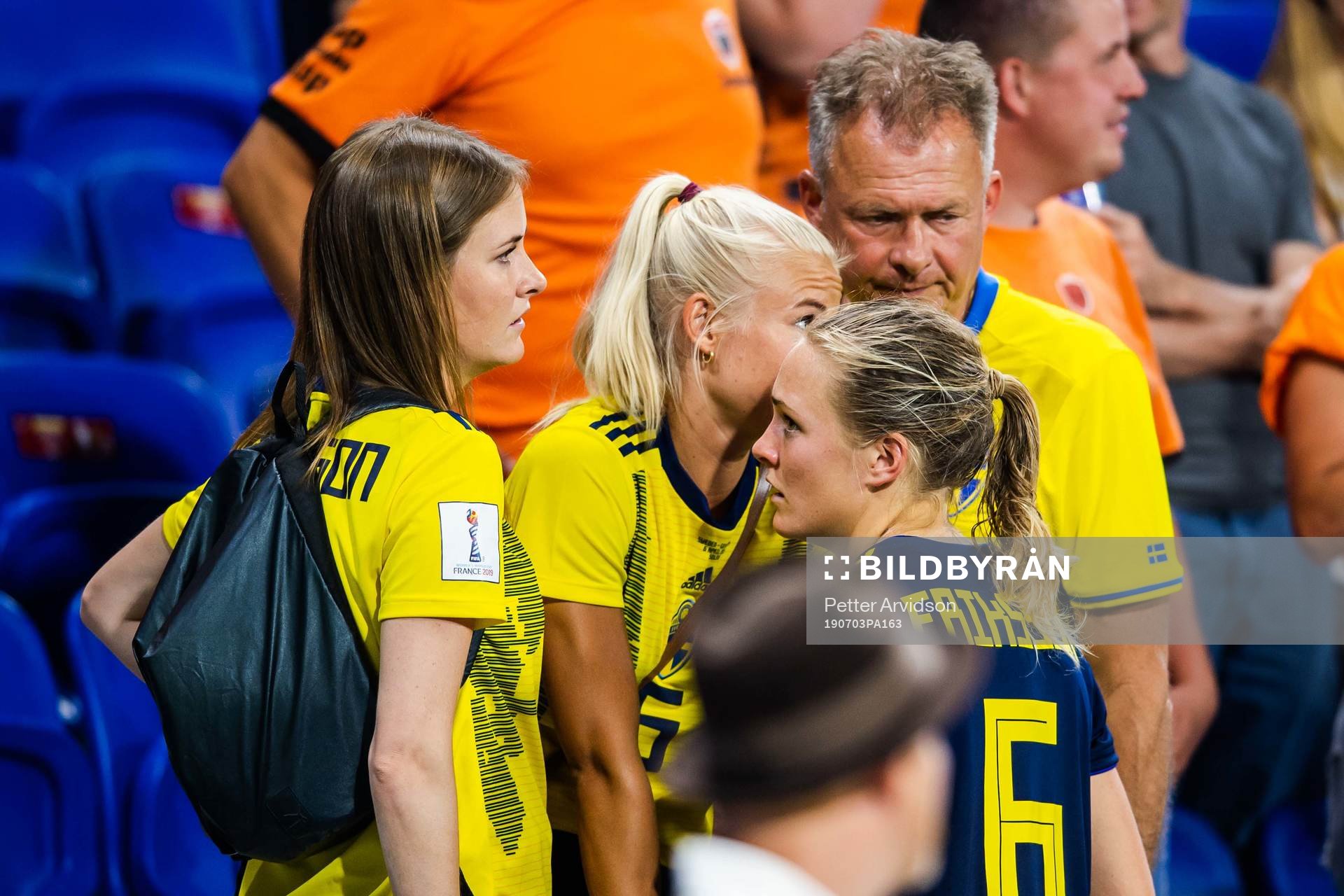 Magdalena Eriksson of Sweden and girlfriend Pernille Harder