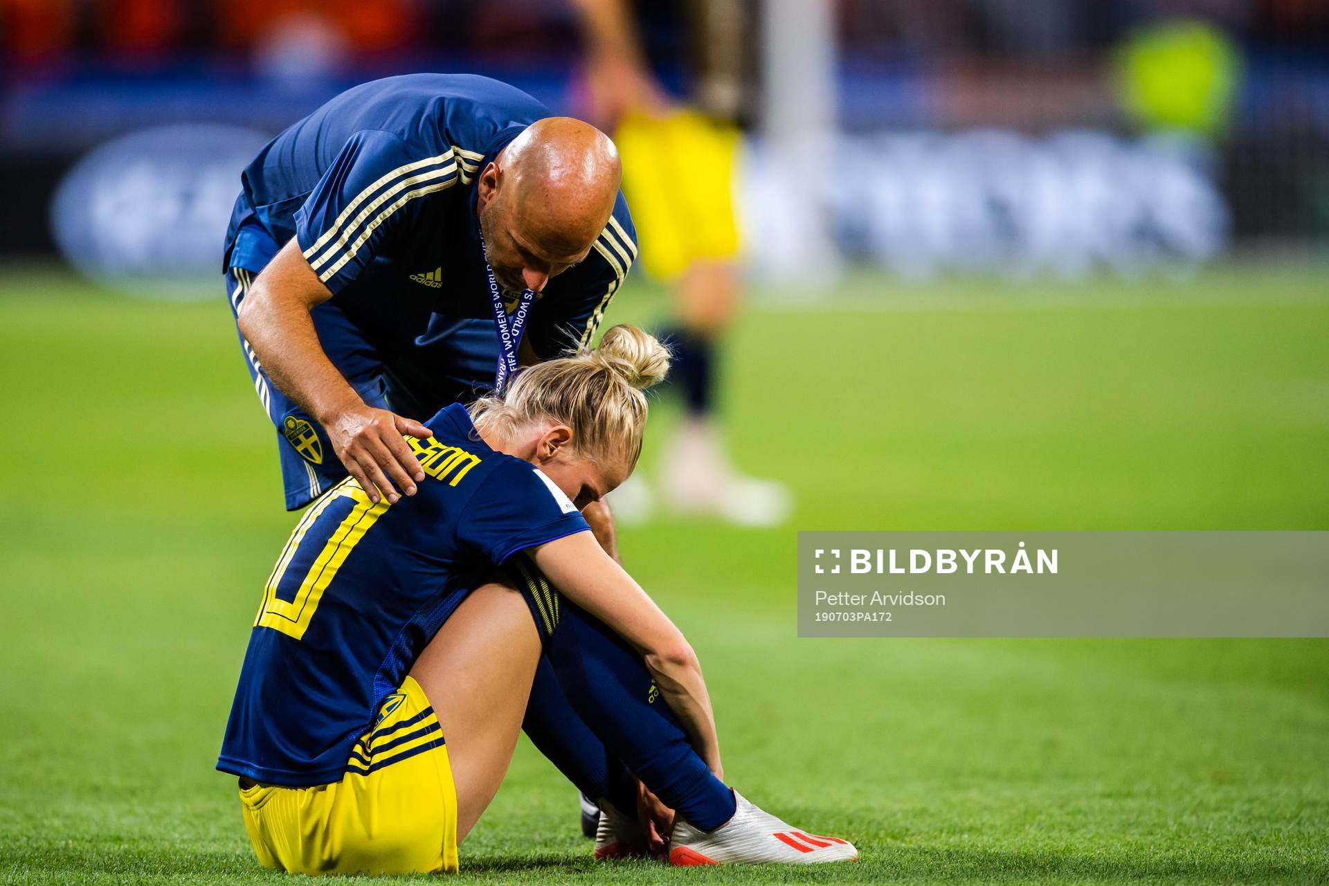 Sofia Jakobsson of Sweden looks dejected