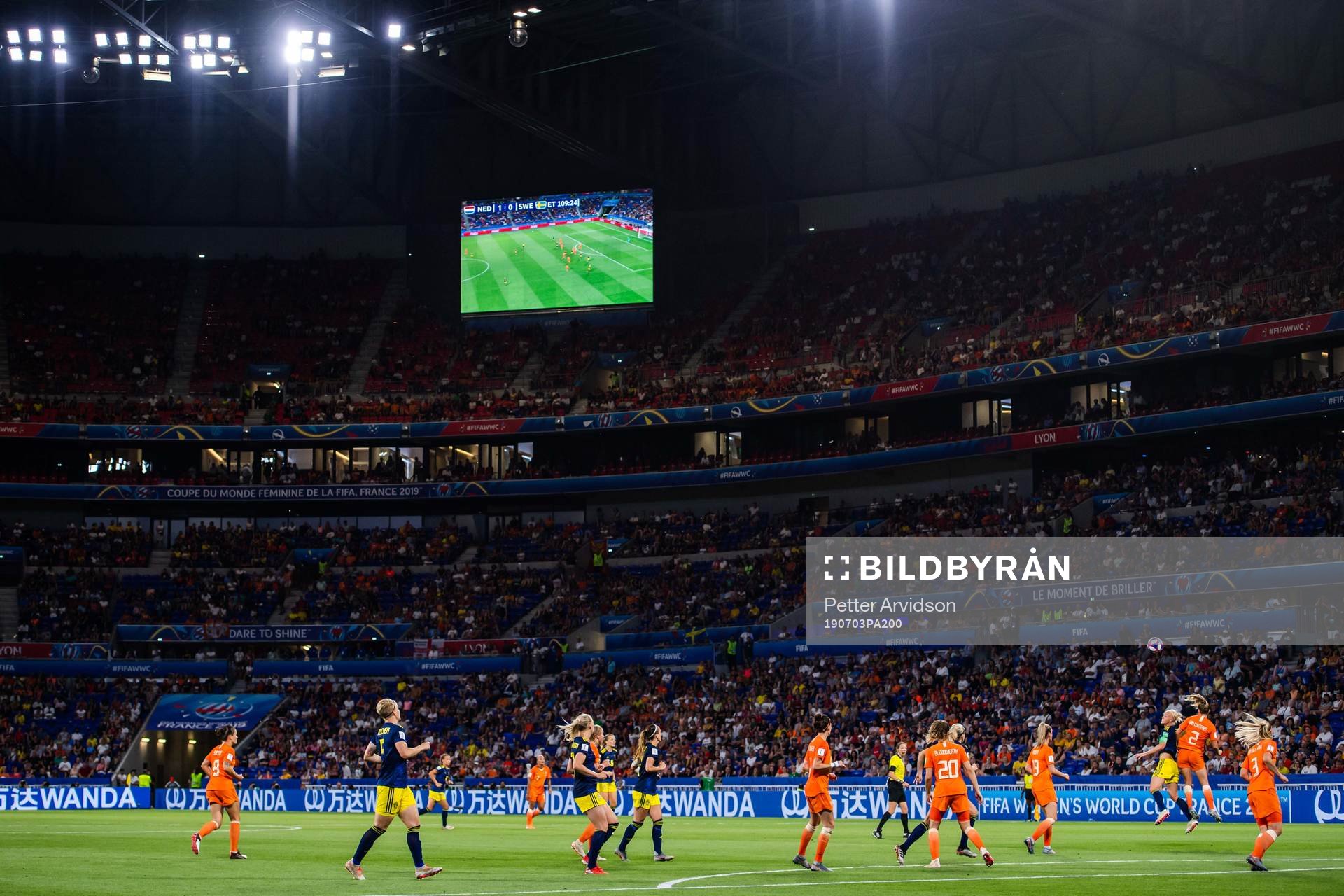 General view over the FIFA Women's World Cup semi-final