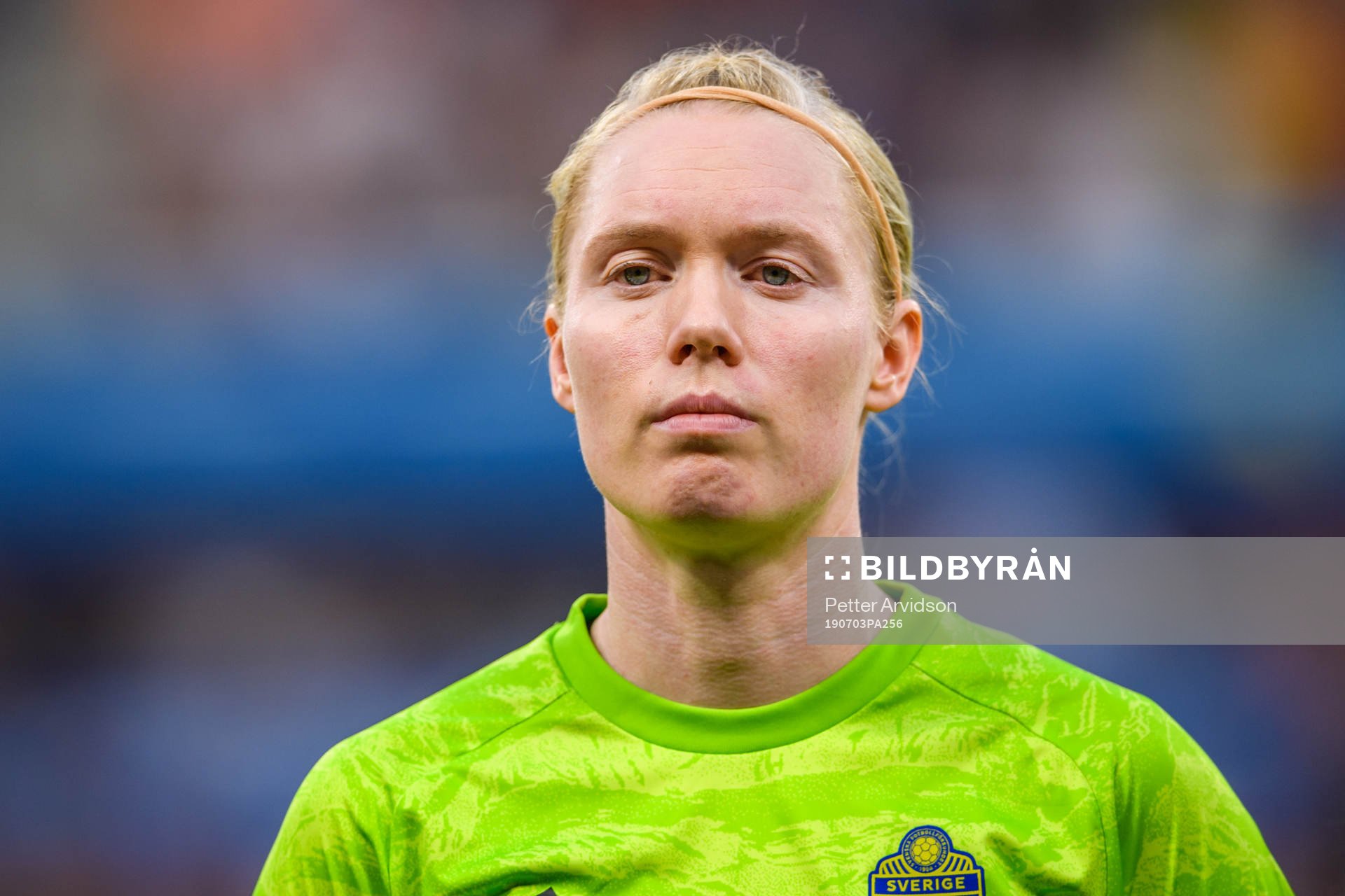 Goalkeeper Hedvig Lindahl of Sweden