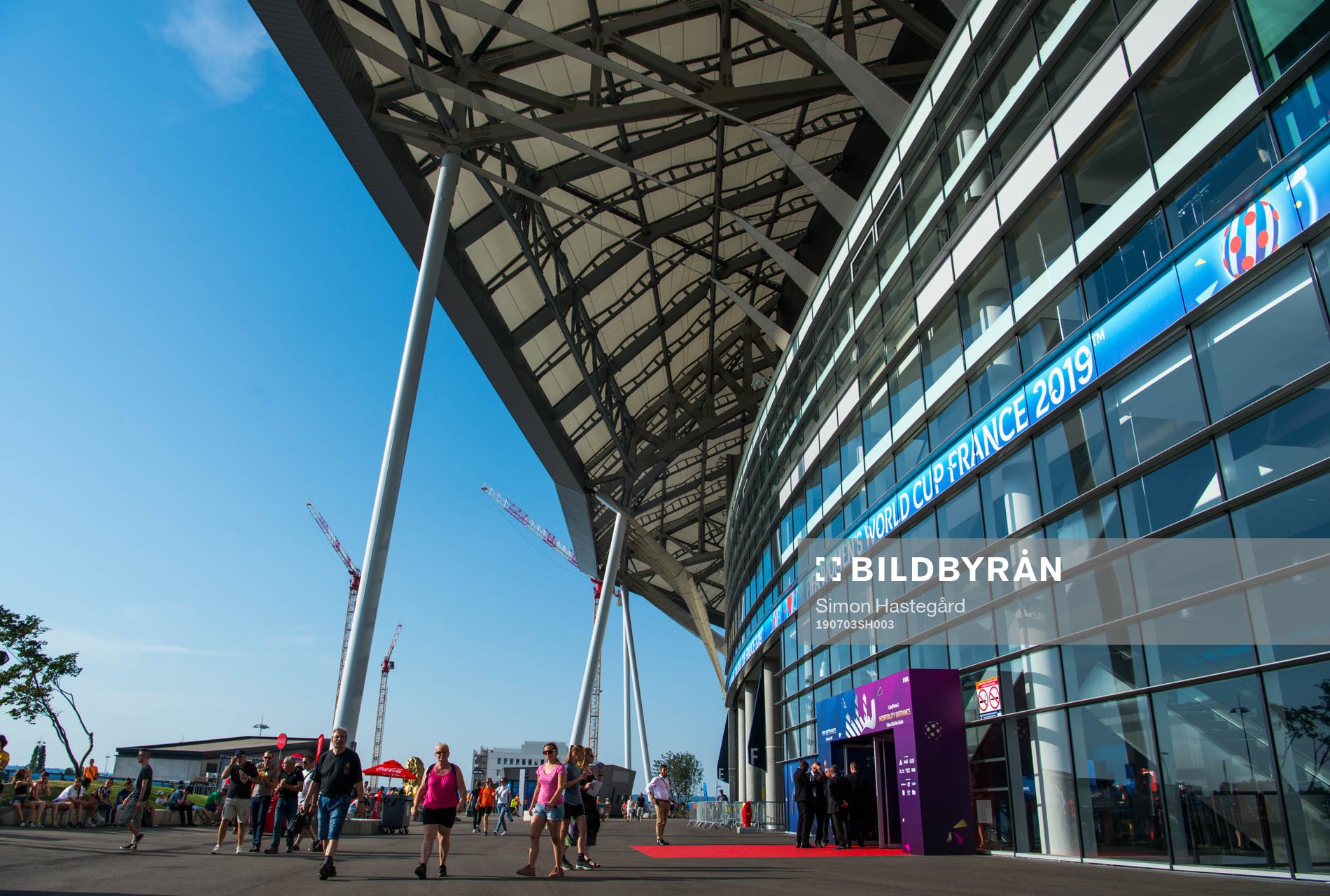 General view outside Stade de Lyon