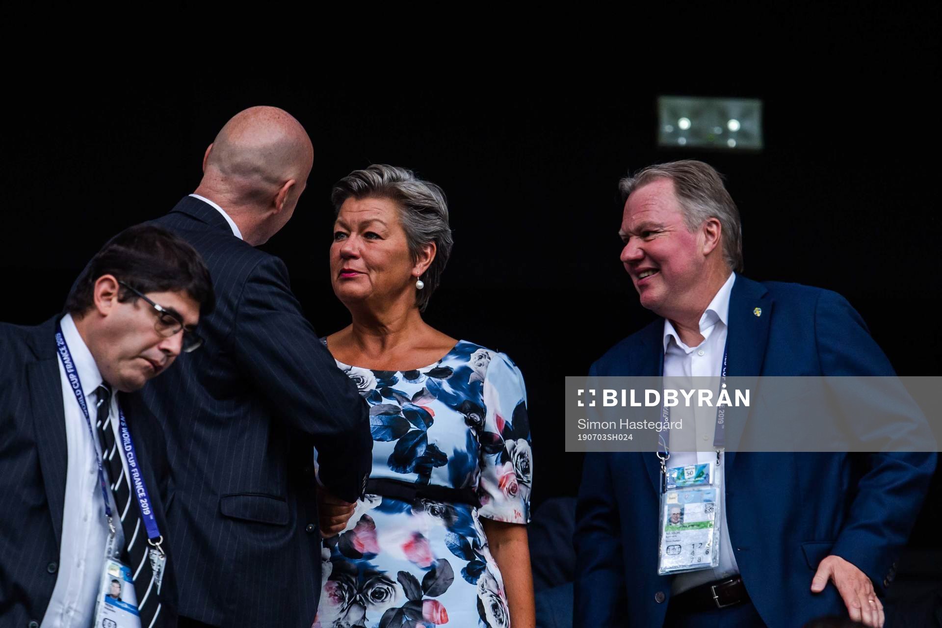 Ylva Johansson, minister and President Karl-Erik Nilsson of