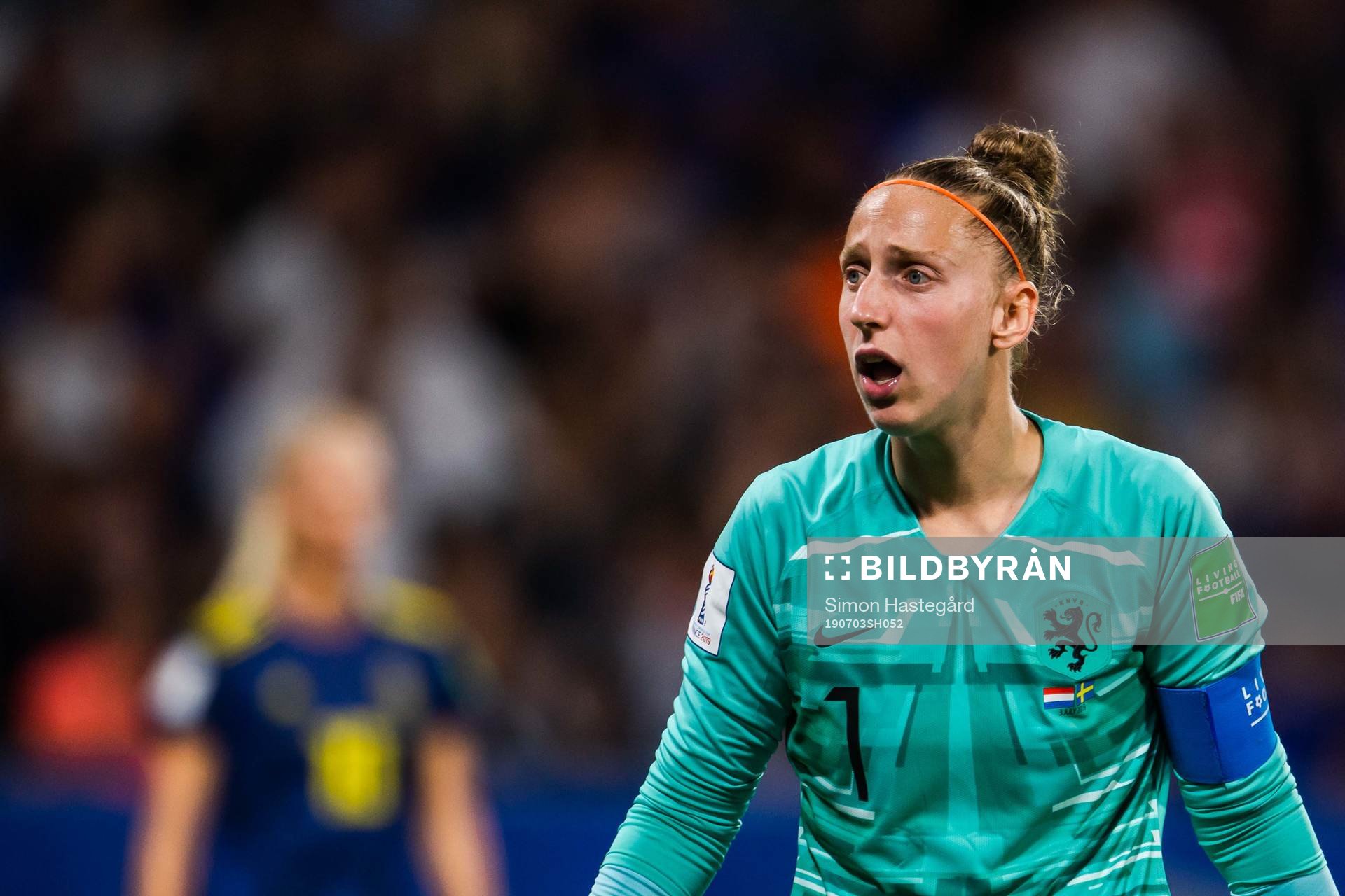 Goalkeeper Sari Van Veenendaal of Netherlands