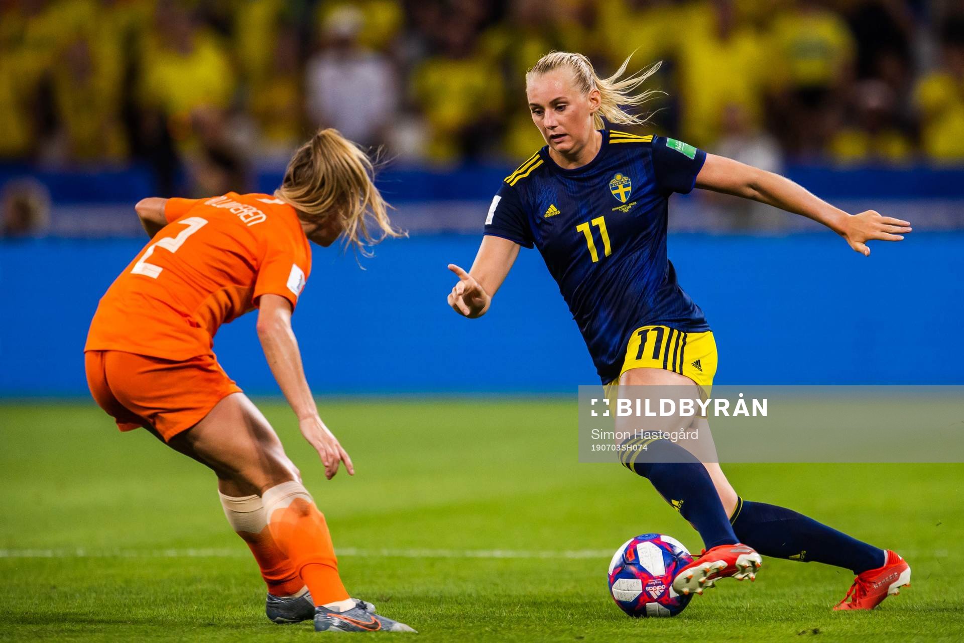 Stina Blackstenius of Sweden