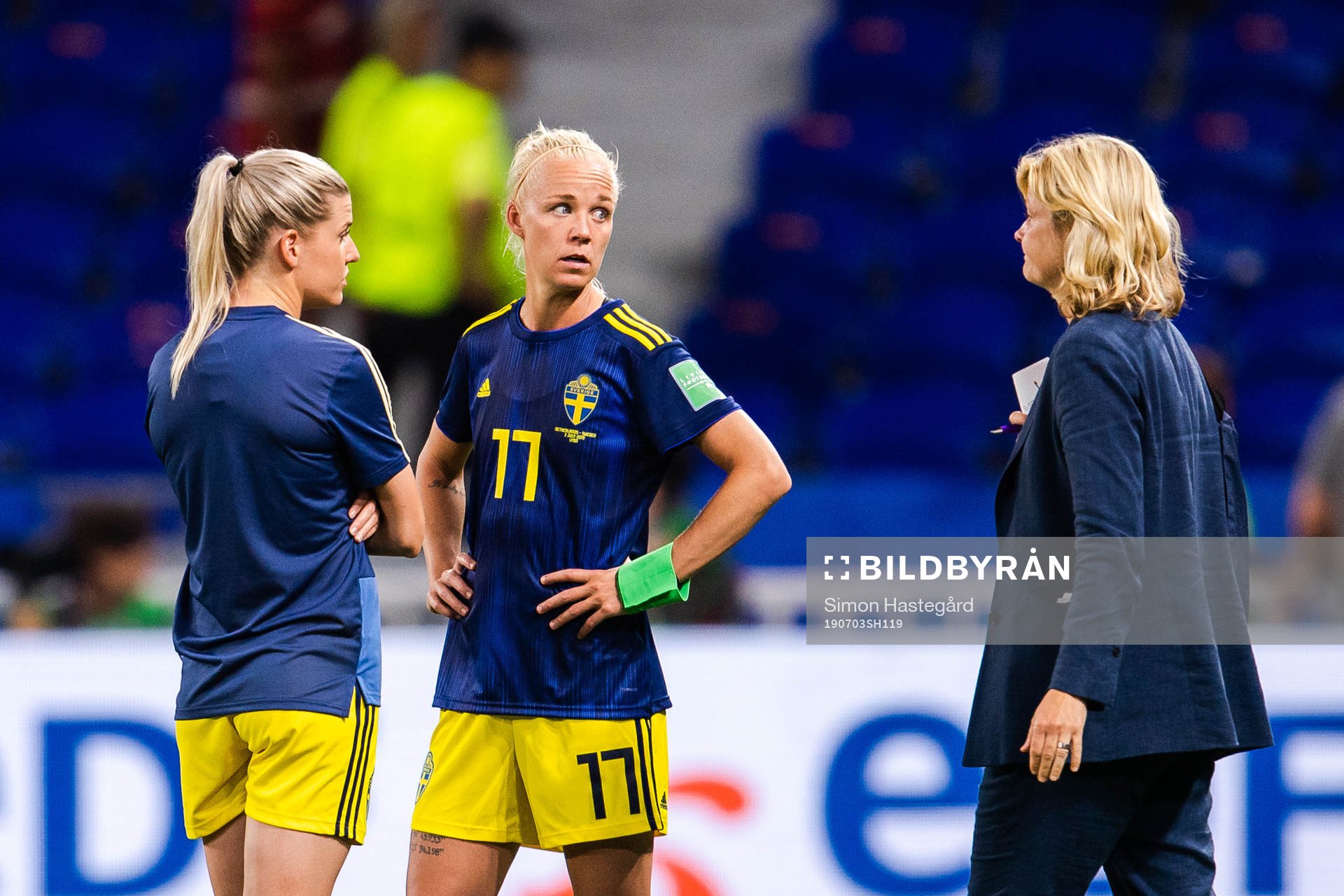 Olivia Schough and Caroline Seger of Sweden