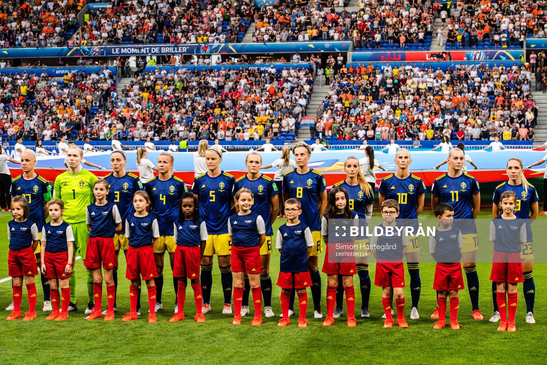 Caroline Seger, goalkeeper Hedvig Lindahl, Linda Sembrant,