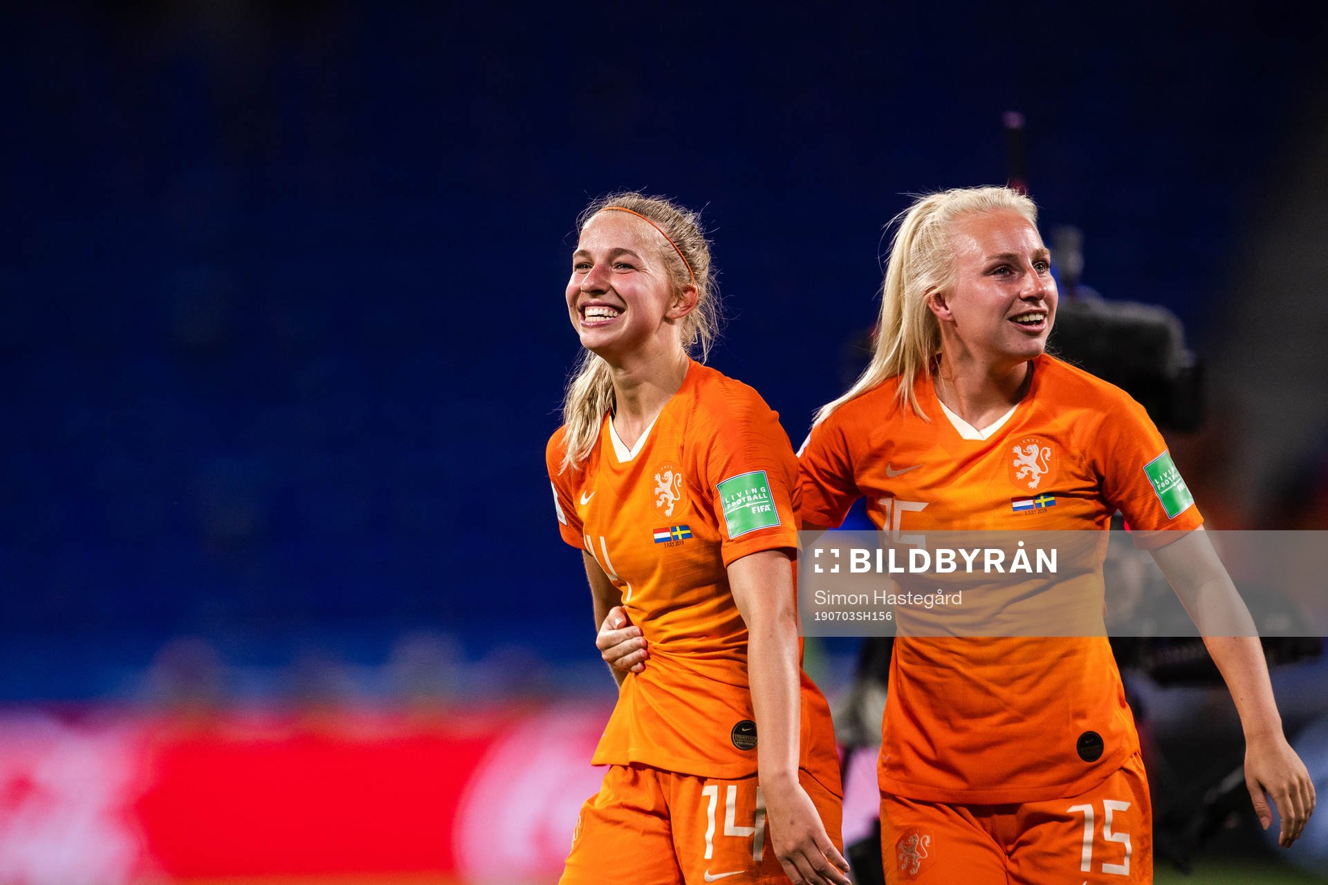 Jackie Groenen and Inessa Kaagman of Netherlands celebrates